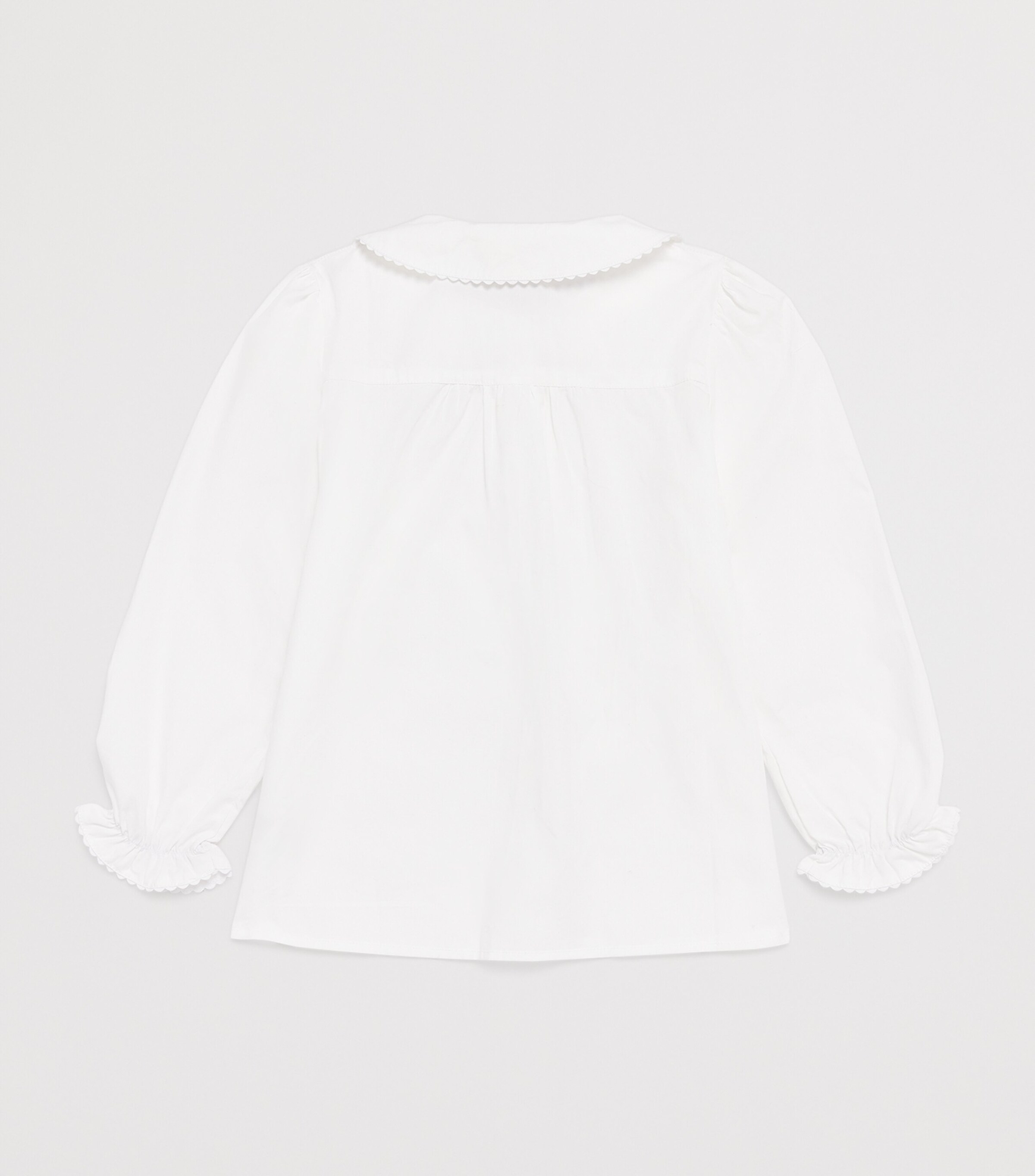 Cotton Collared Blouse (3-12 Years) 1 BLANC Image 2