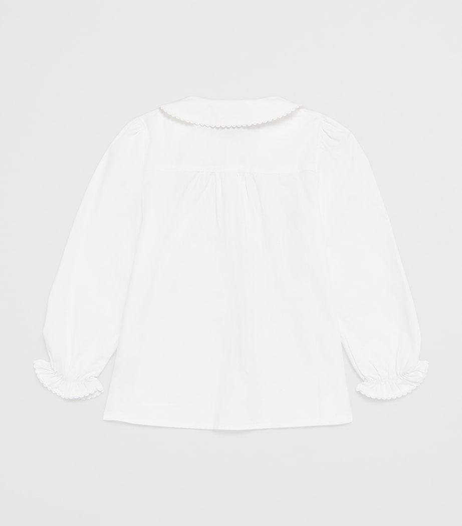 Cotton Collared Blouse (3-12 Years) 1 BLANC Image 2