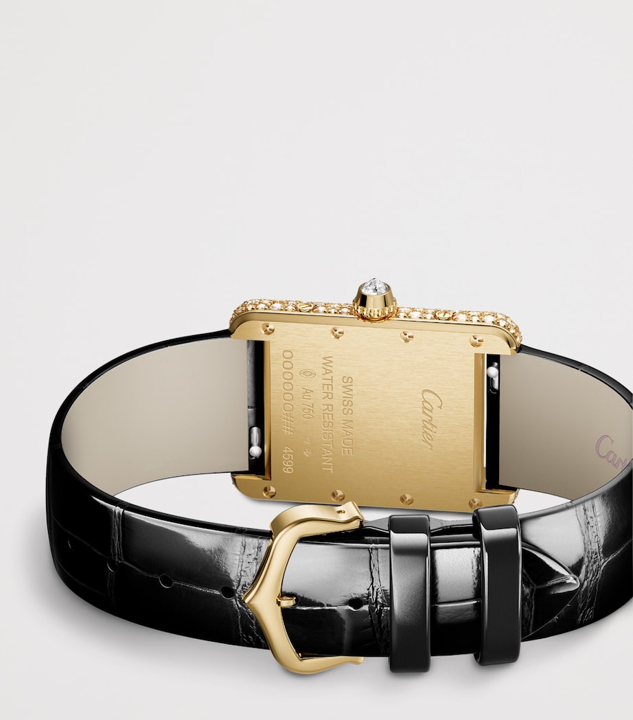 Cartier Yellow Gold and Diamond Tank Louis Cartier Watch 22mm Yellow Gold Image 4