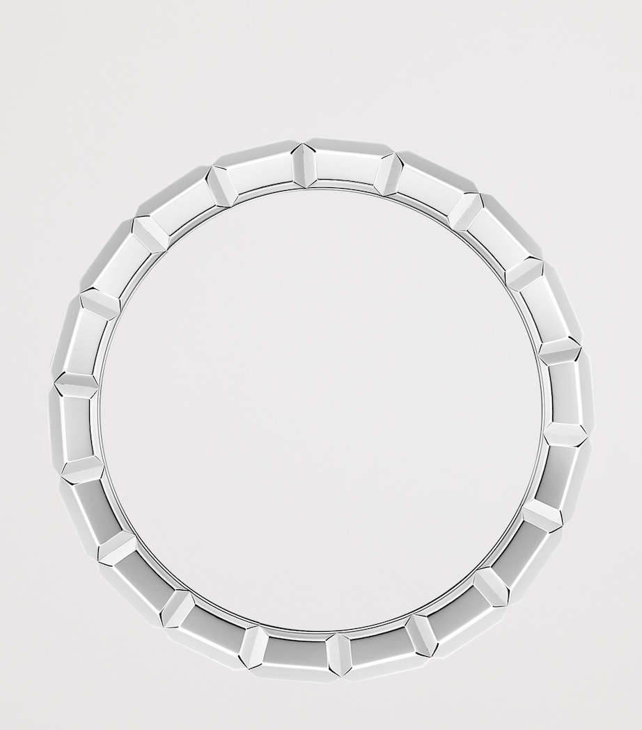 White Gold and Diamond Ice Cube Ring 18K WHITE GOLD Image 3