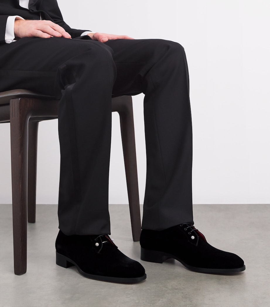 Chambeliss Night Strass Velvet Derby Shoes J323 Image 2