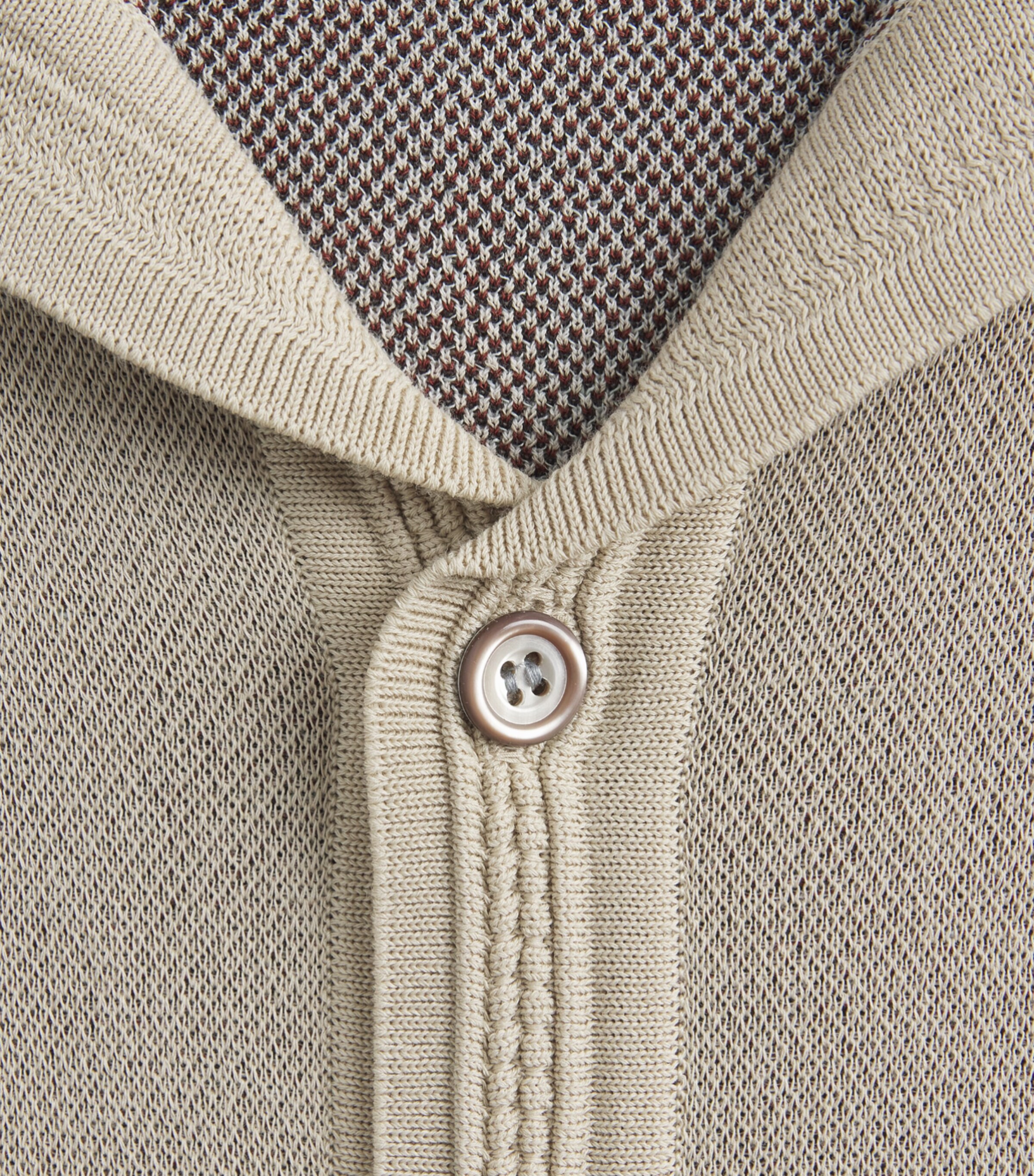 Kapital Mens Knitted Chimayo Shirt Beige Image 6