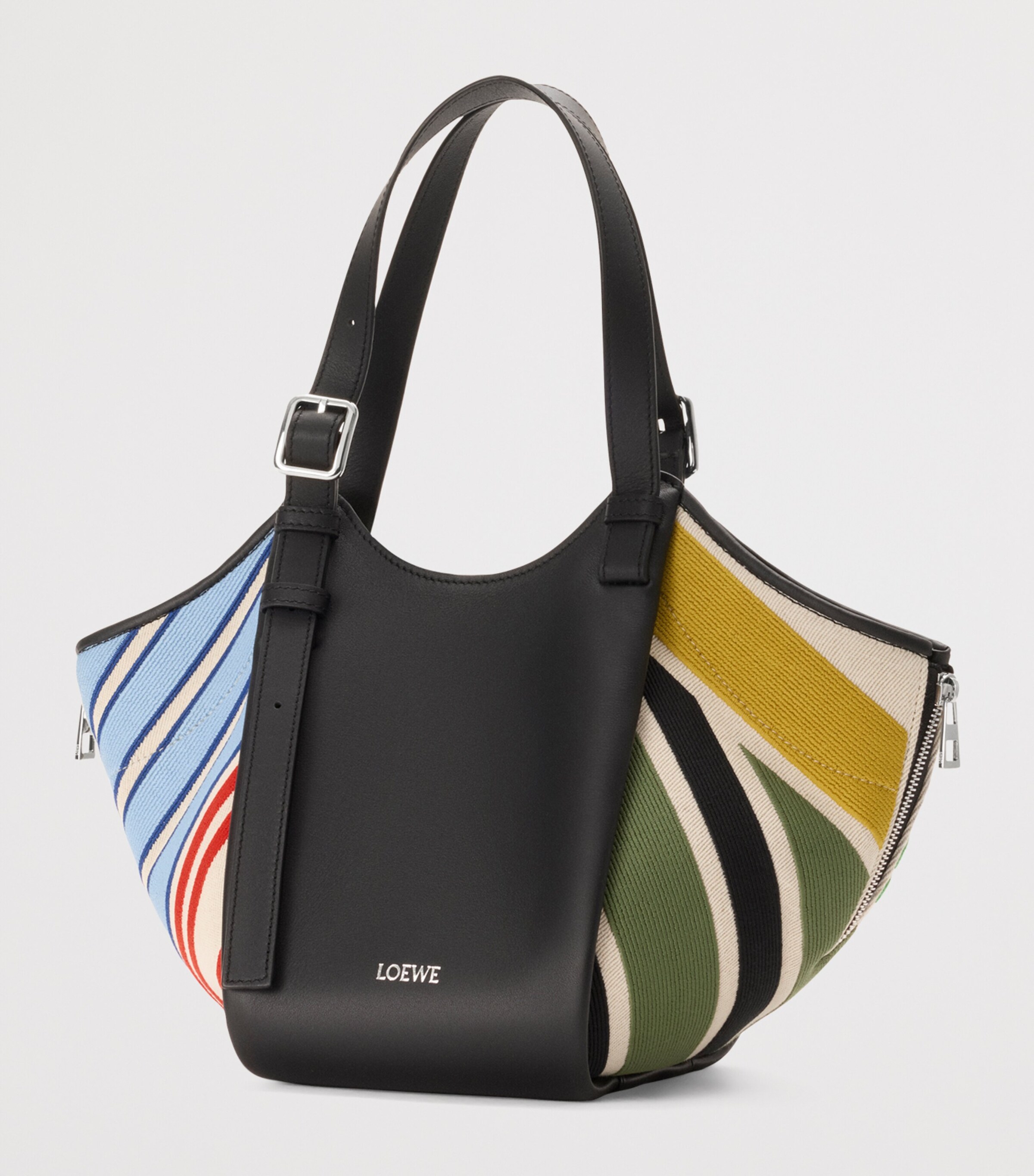 LOEWE Medium Canvas Hammock Flip Tote Bag Ecru/multicolor Image 3