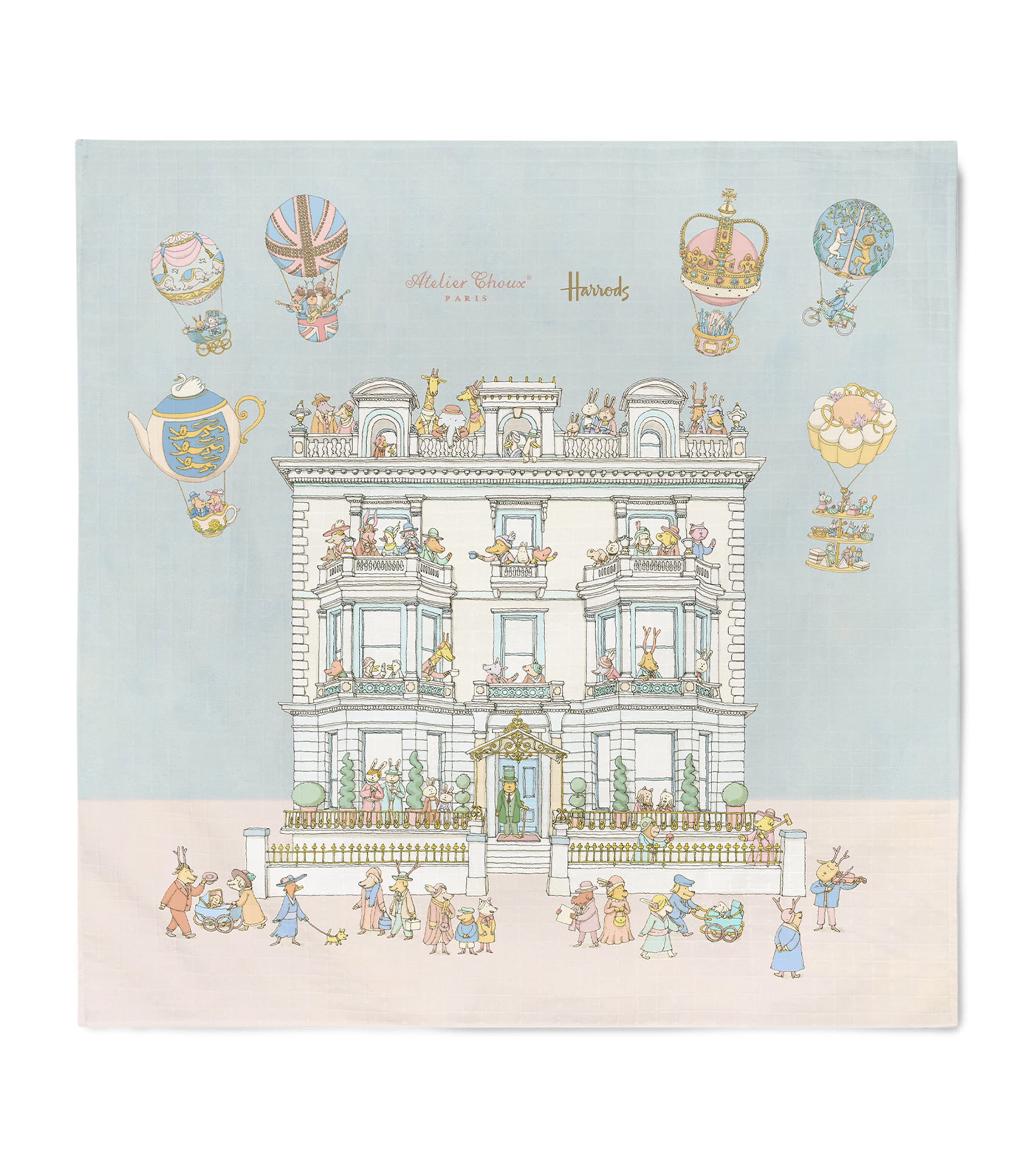 Atelier Choux Townhouse Blanket In Multi