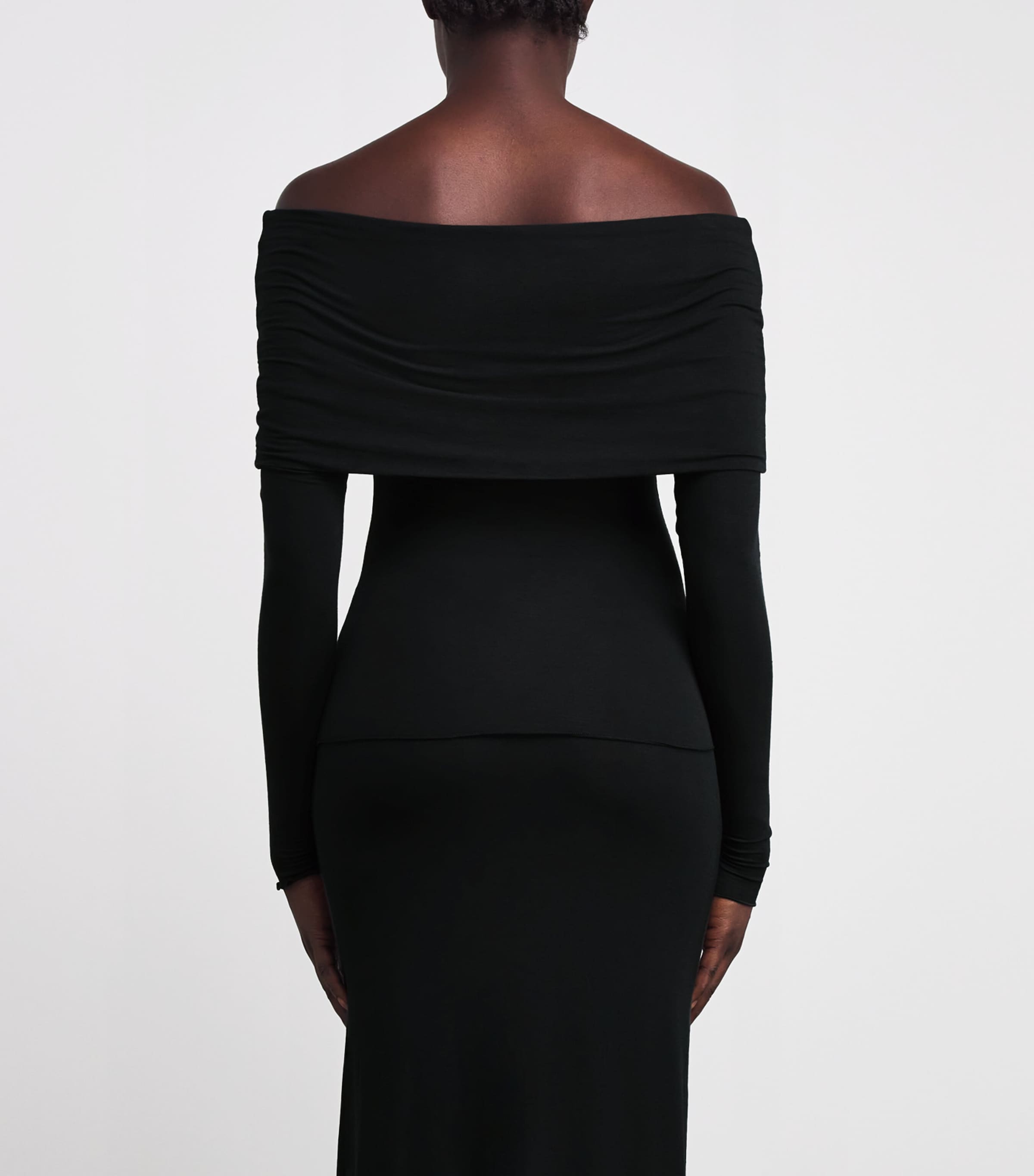 Sheer Modal Off-The-Shoulder Top ONYX Image 4
