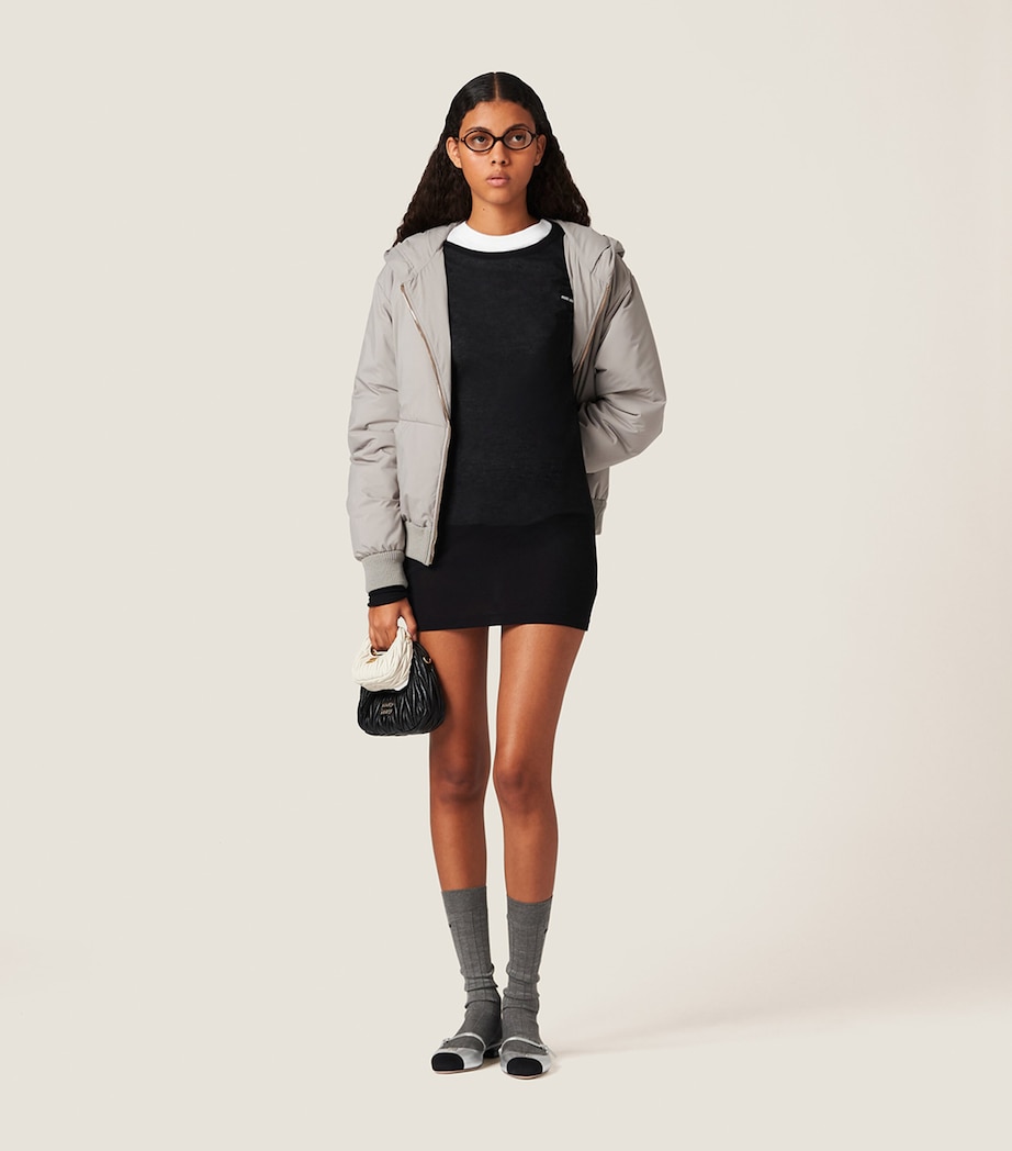 Cotton Logo Mini Dress F0002 Image 2