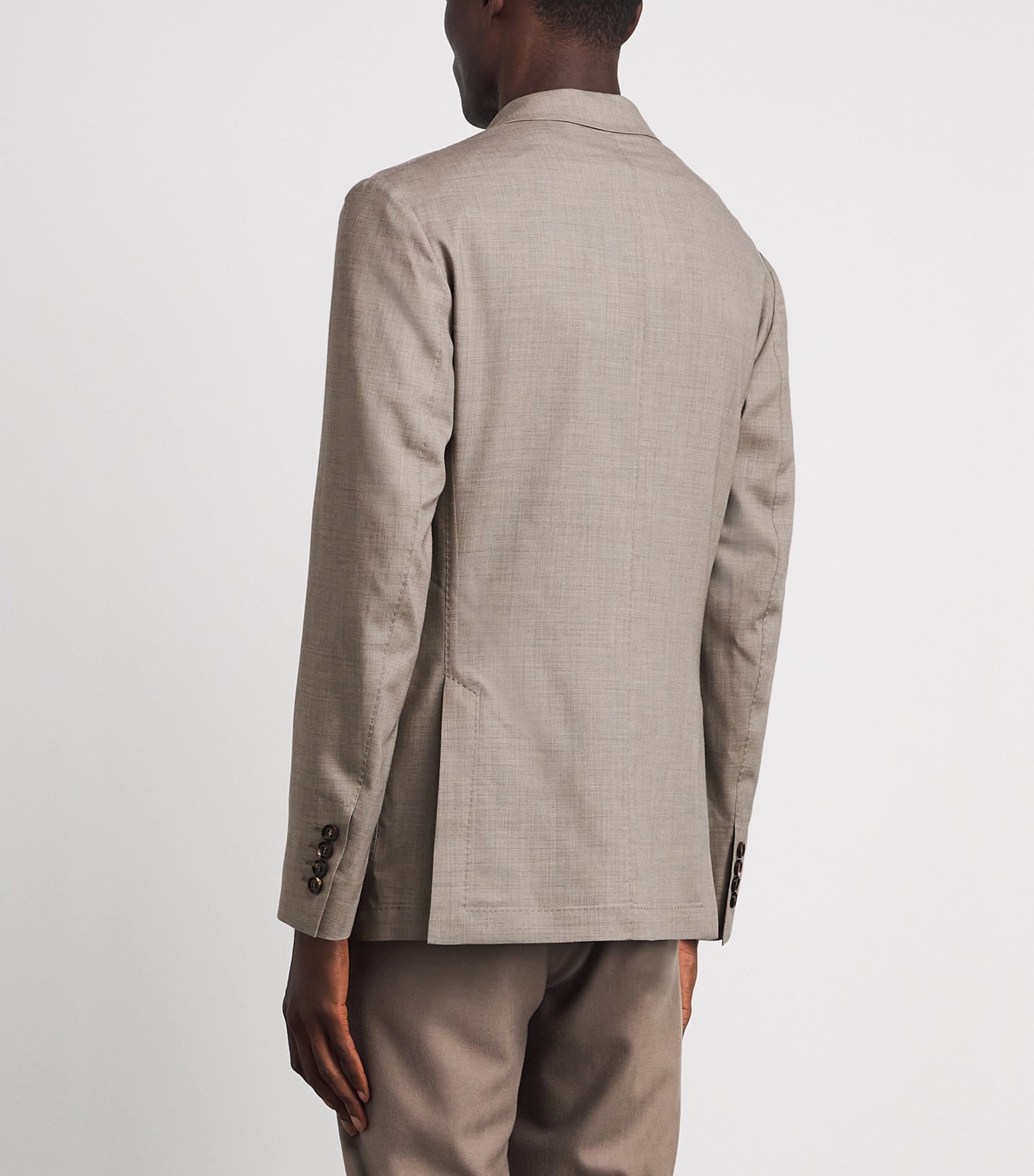 Colombo Mens Cashmere 4.0 Robert Blazer Beige Melange Image 5
