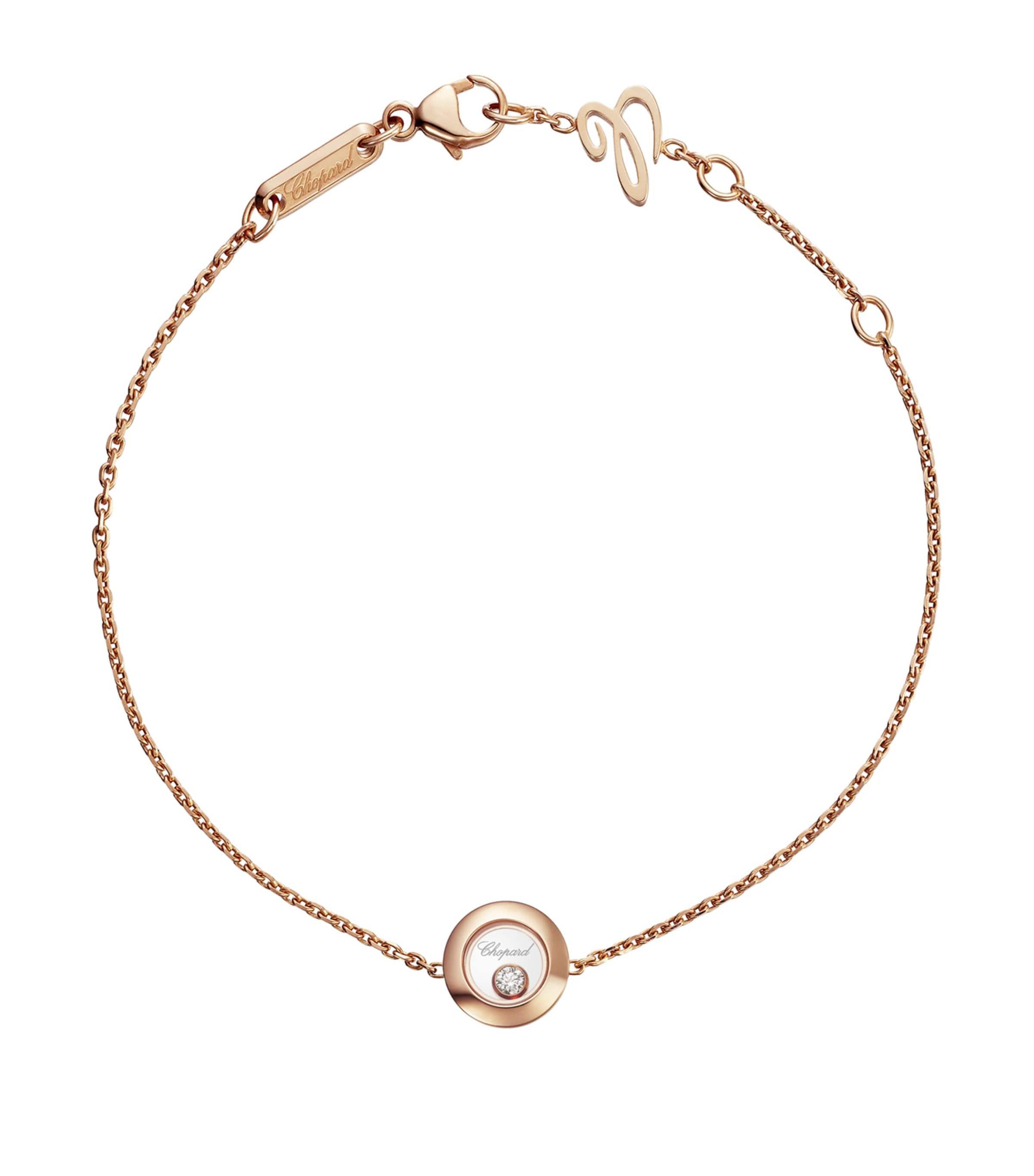 Rose Gold and Diamond Happy Diamonds Icons Bracelet 18K ROSE GOLD Image 1