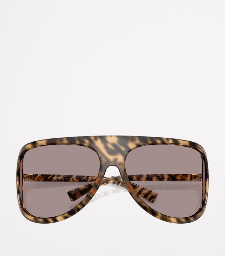 Injected Aviator Sunglasses 11Z06I Image 5