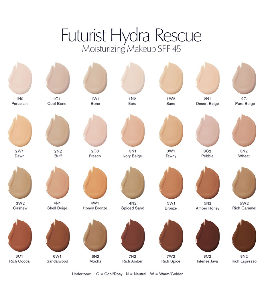 Futurist Hydra Rescue Moisturising Foundation SPF 45 3N2 WHEAT Image 4