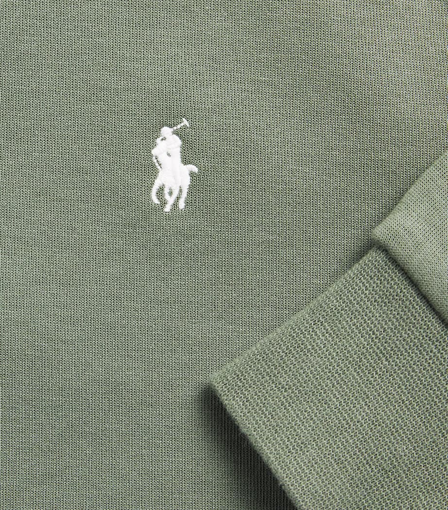 Ralph Lauren Kids Polo Pony Zip-Up Hoodie (2-7 Years) Cargo Green Image 3