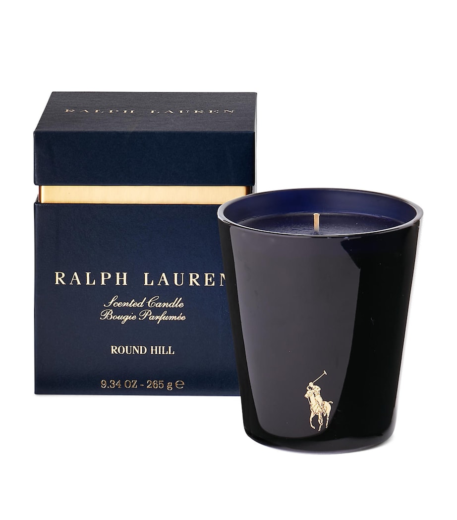 Round Hill Candle (265g) NAVY / GOLD Image 1