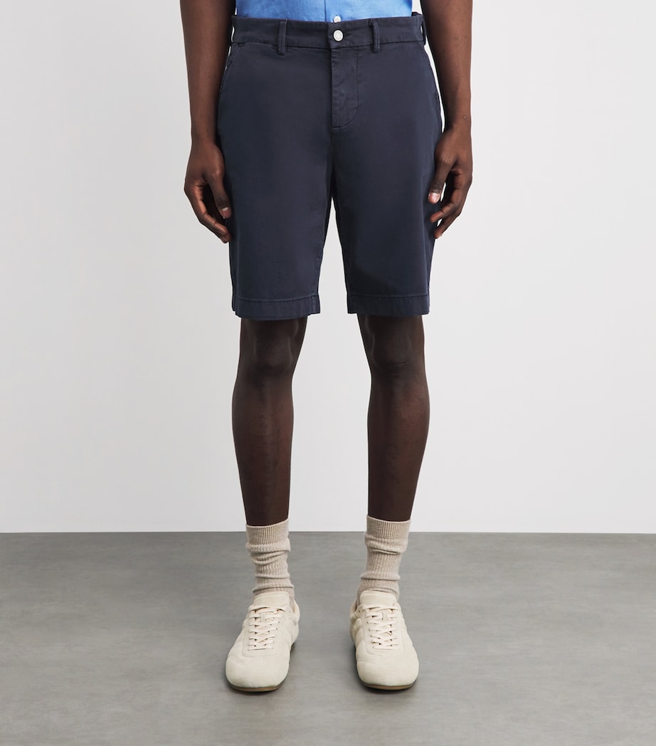 7 For All Mankind Mens Luxe Performance Chino Shorts Blue Image 4