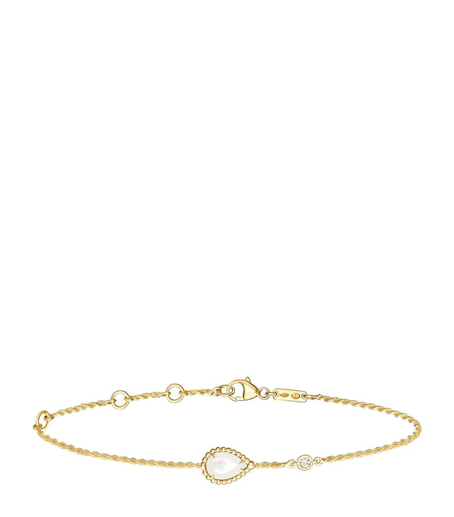 Yellow Gold, Diamond and Mother-of-Pearl Serpent Bohème Bracelet GOLD Image 1