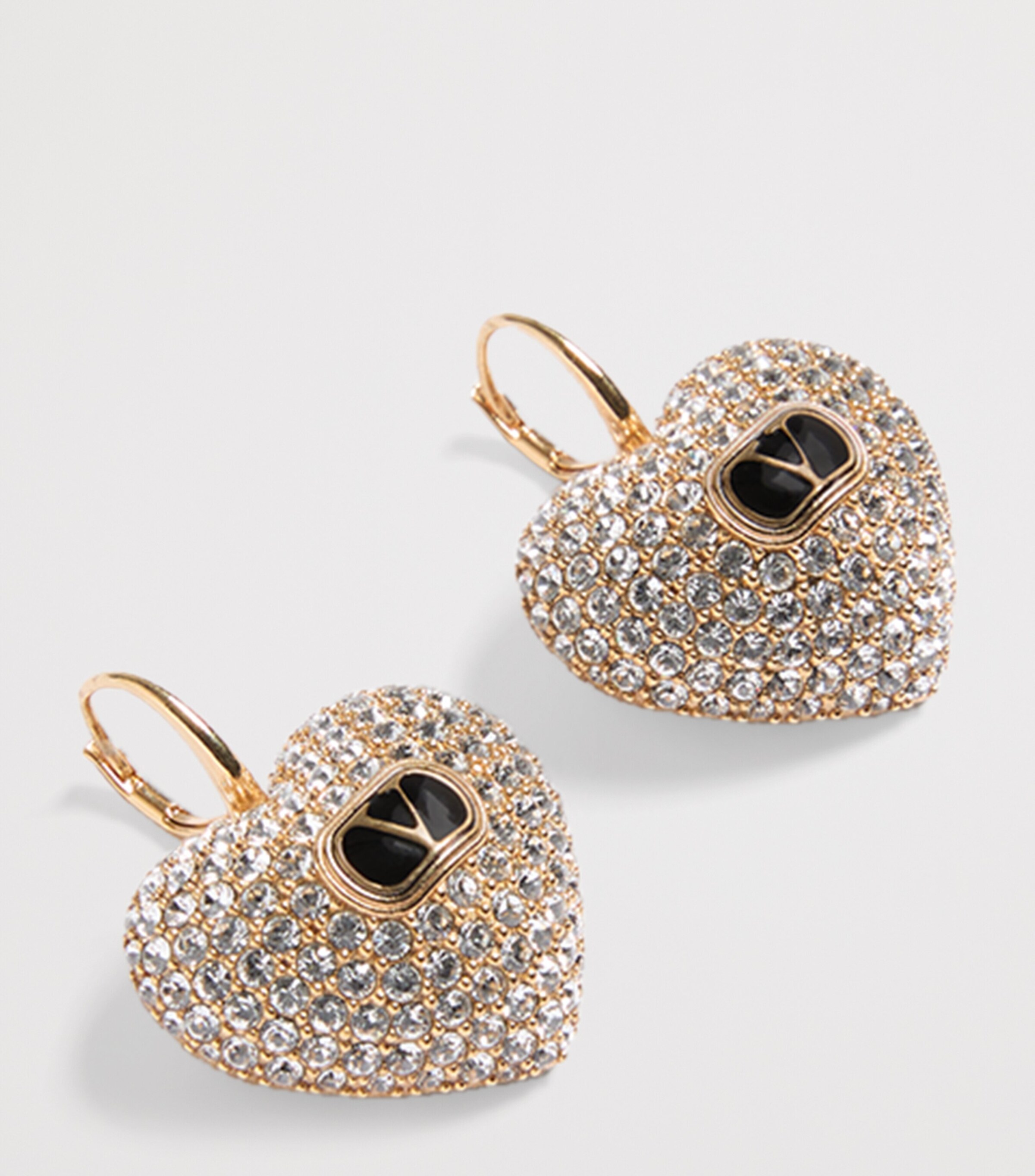 Valentino Garavani Crystal-Embellished Coeur Royal Earrings