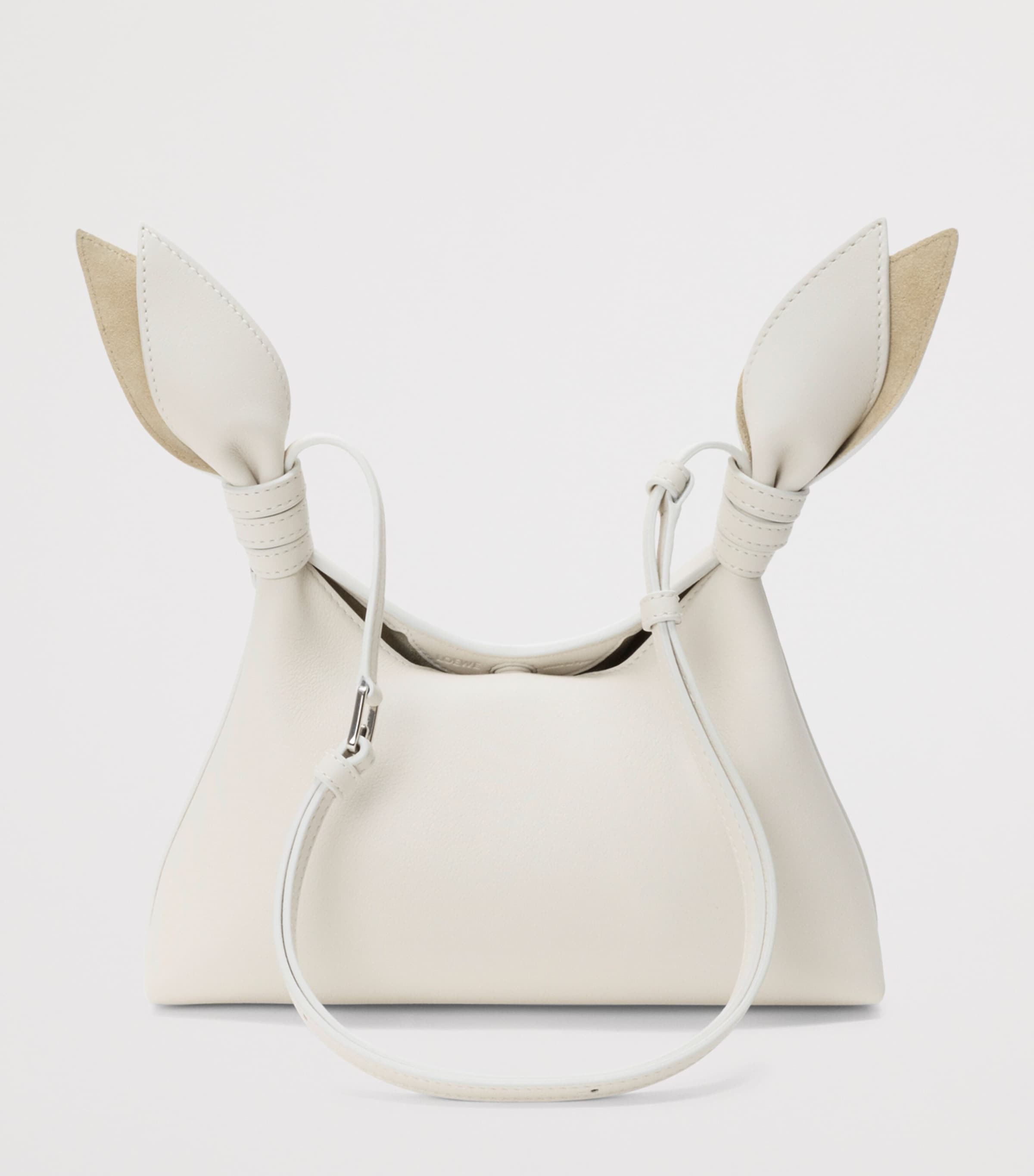 LOEWE Mini Leather Scarf Shoulder Bag Soft White Image 4