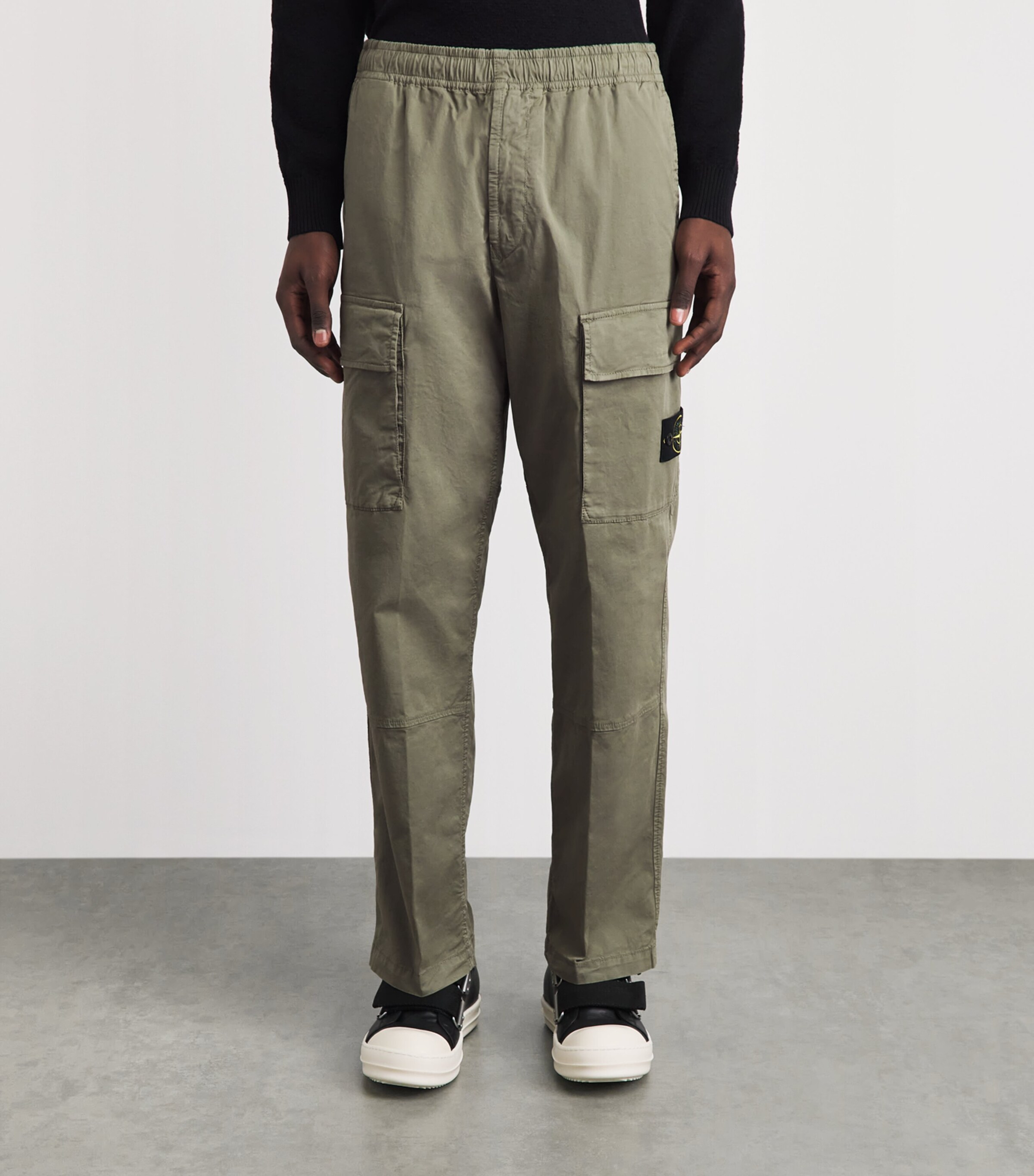 Stone Island Mens Stretch Organic Cotton Cargo Trousers Image 4