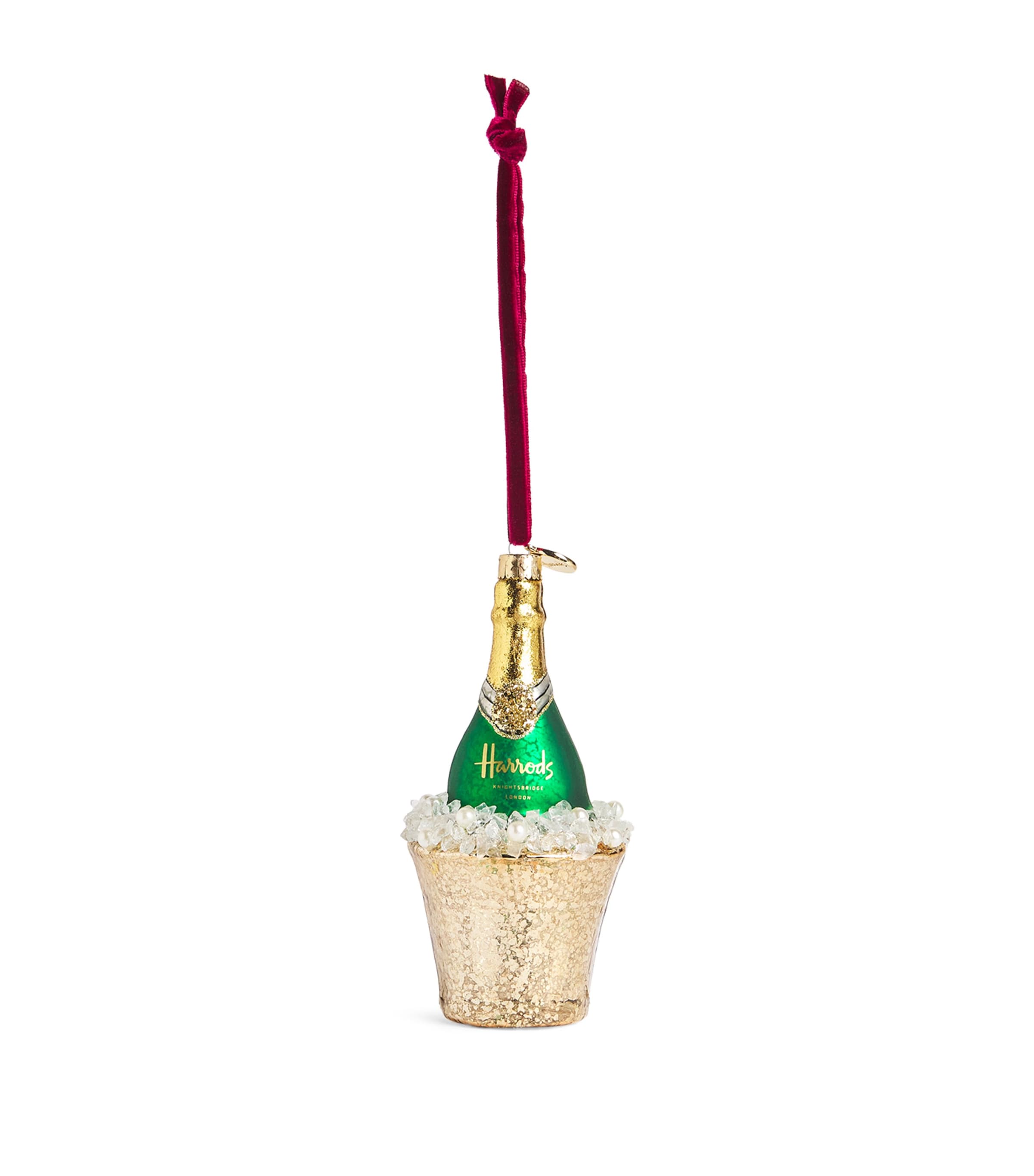 Harrods Champagne Bucket Tree Decoration