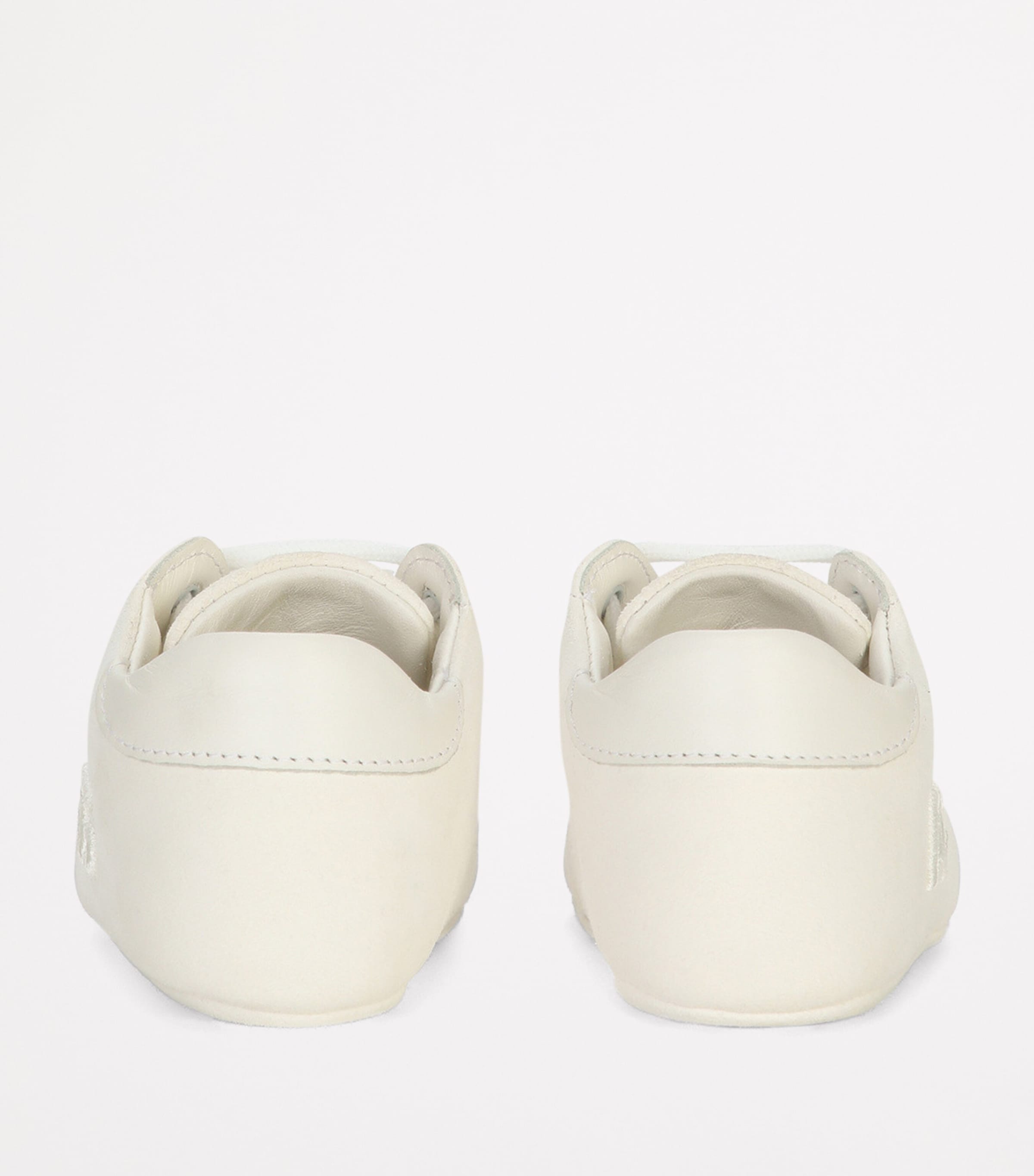 Leather Logo Sneakers 80001-WHITE Image 3