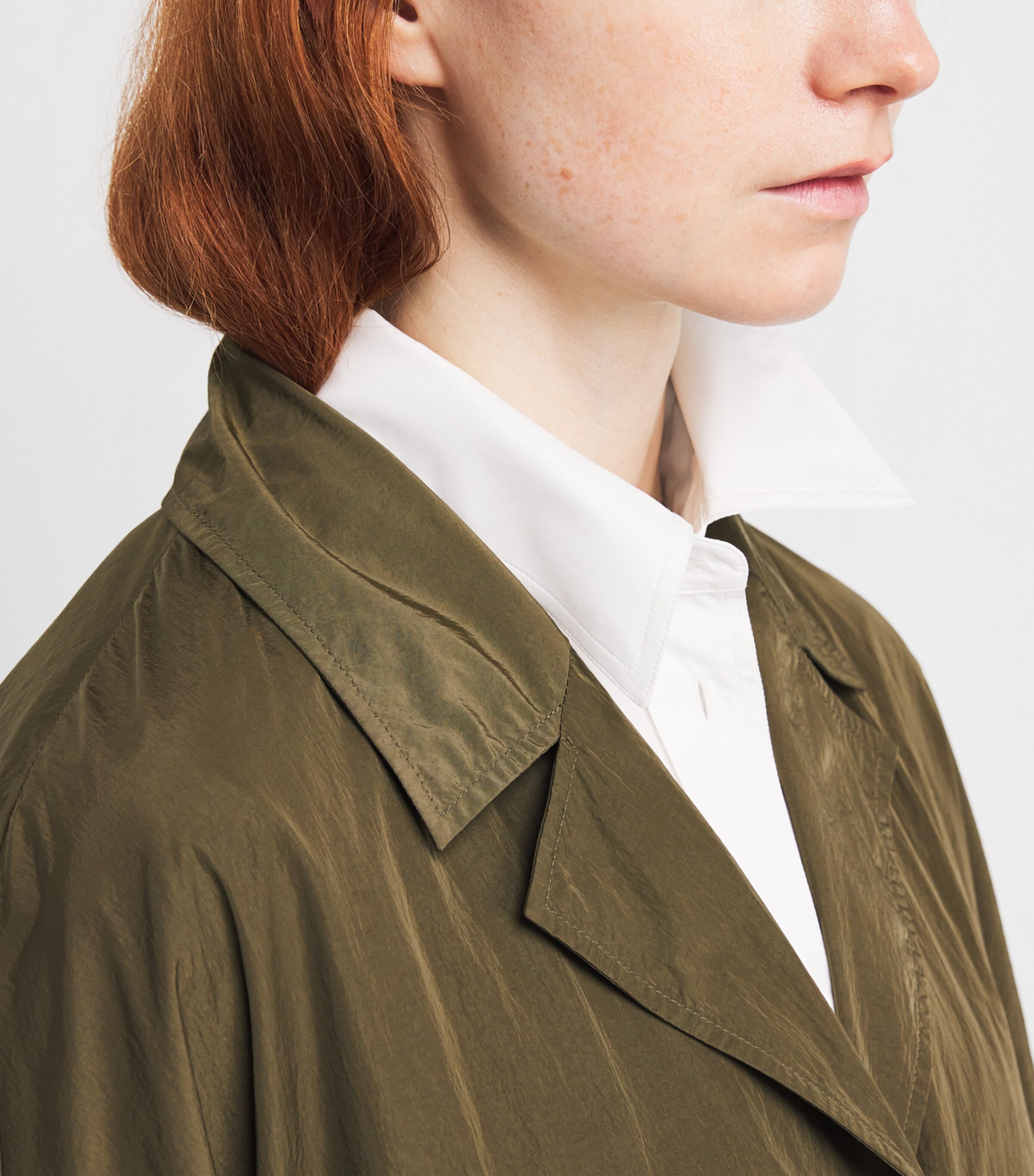 The Row Womens Felixa Coat Military Beige Image 4