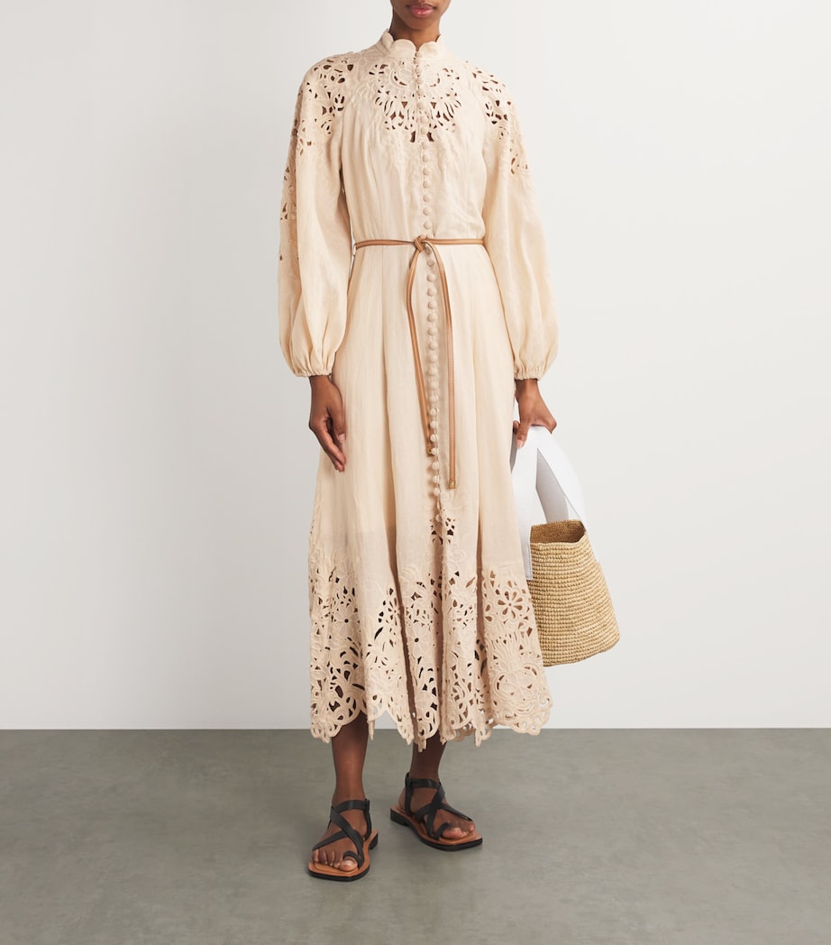 Zimmermann Multi Broderie Anglaise Midi Dress | Harrods US Zimmermann Multi Broderie Anglaise Midi Dress | Harrods US