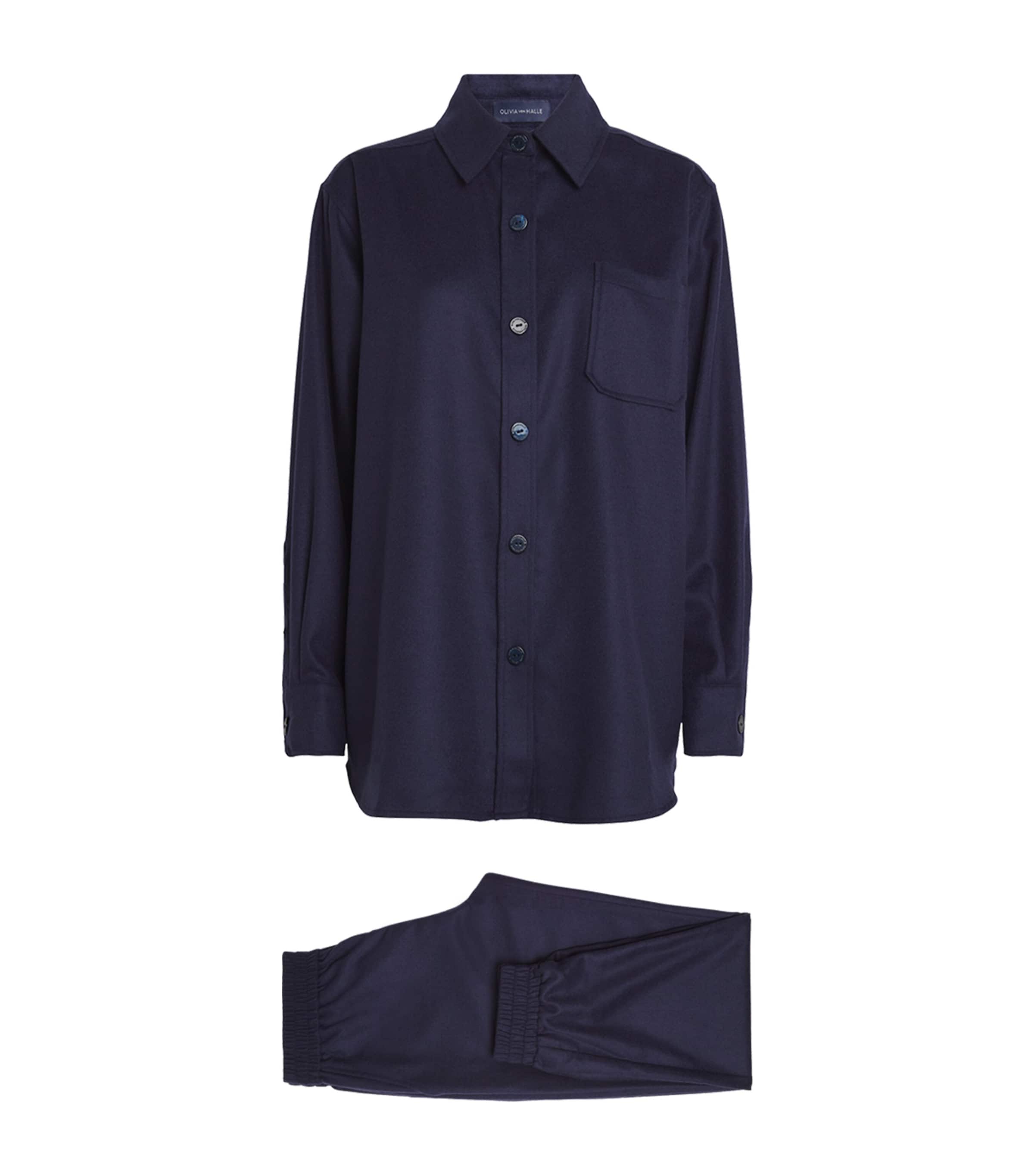 OLIVIA VON HALLE CASHMERE RADZIWILL LOUNGEWEAR SET