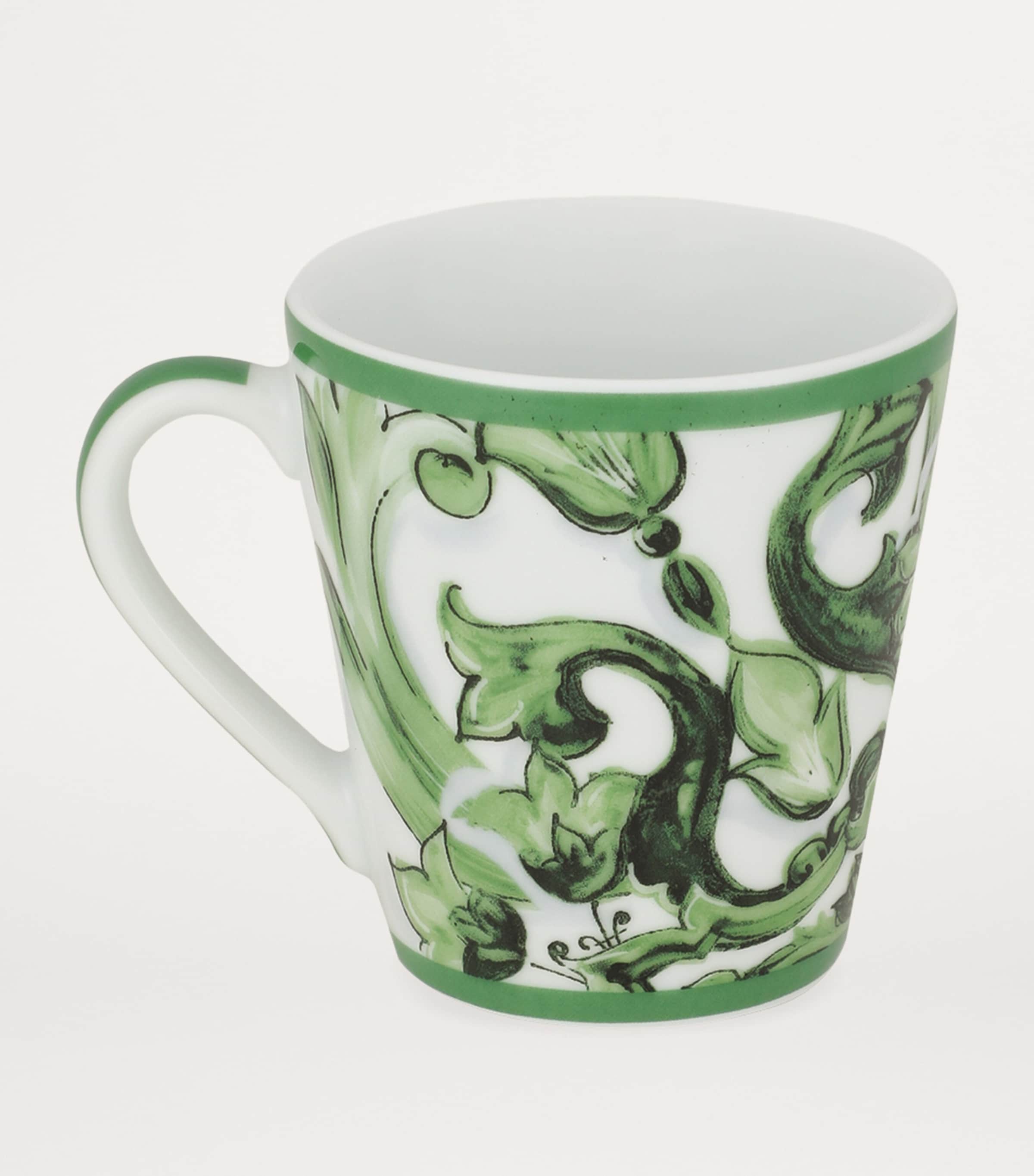 Dolce&Gabbana Casa Porcelain Verde Maiolica Mug Foglie Ver.f.d Image 2