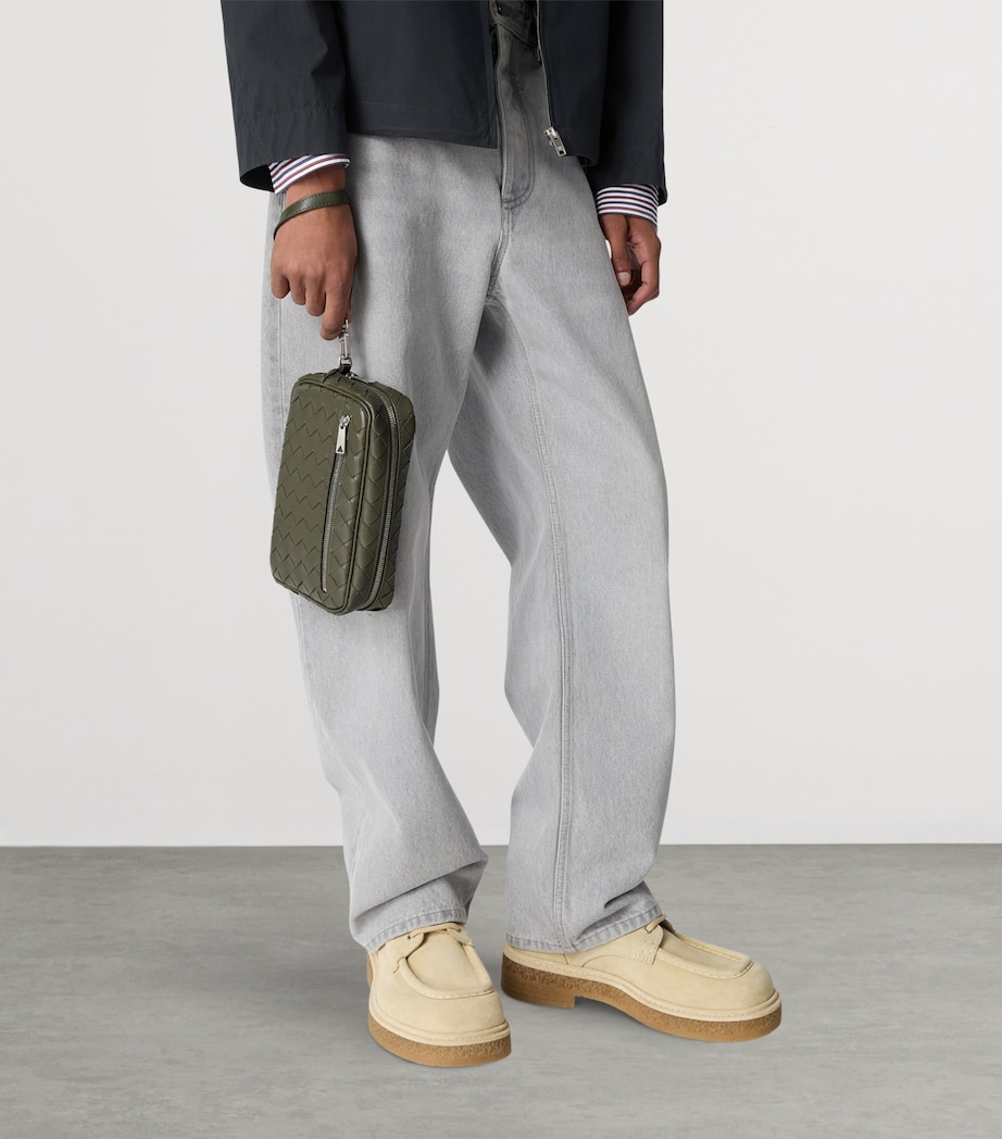 Small Leather Intrecciato Pouch 3248 Image 2