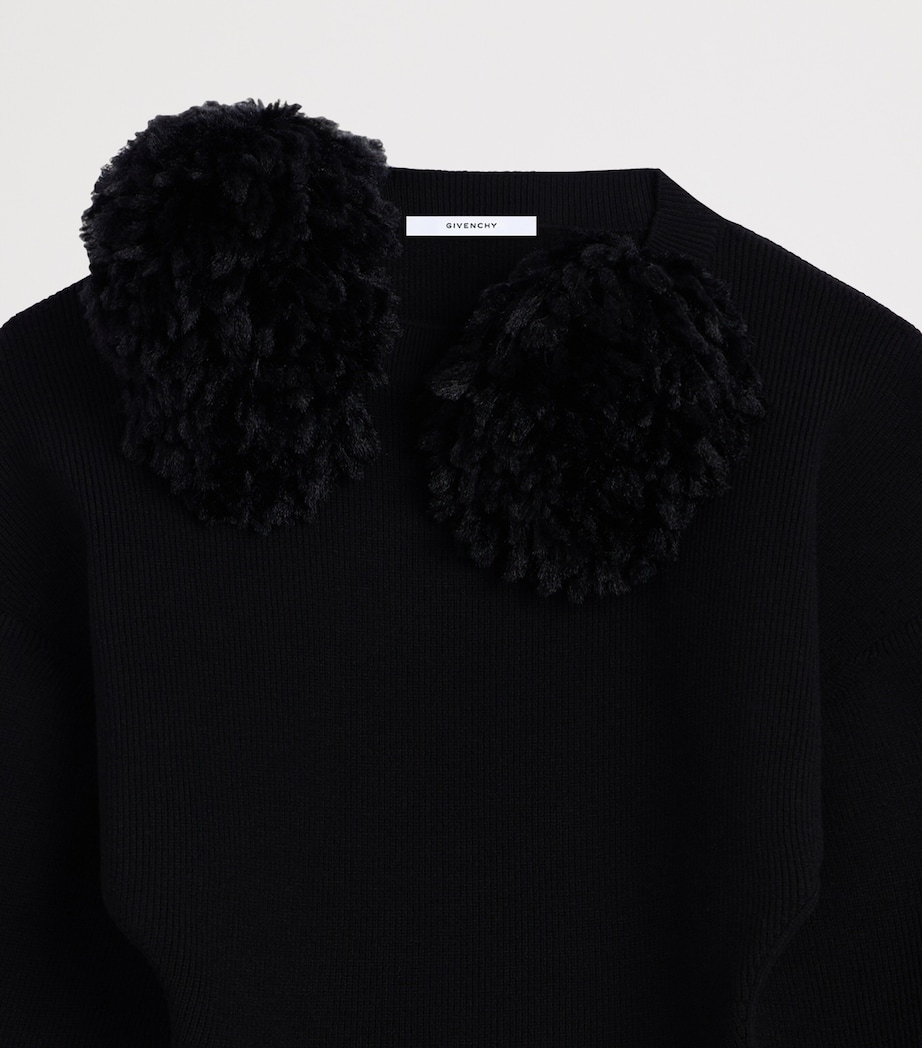 Givenchy Womens Wool Asymmetric Sweater Image 5