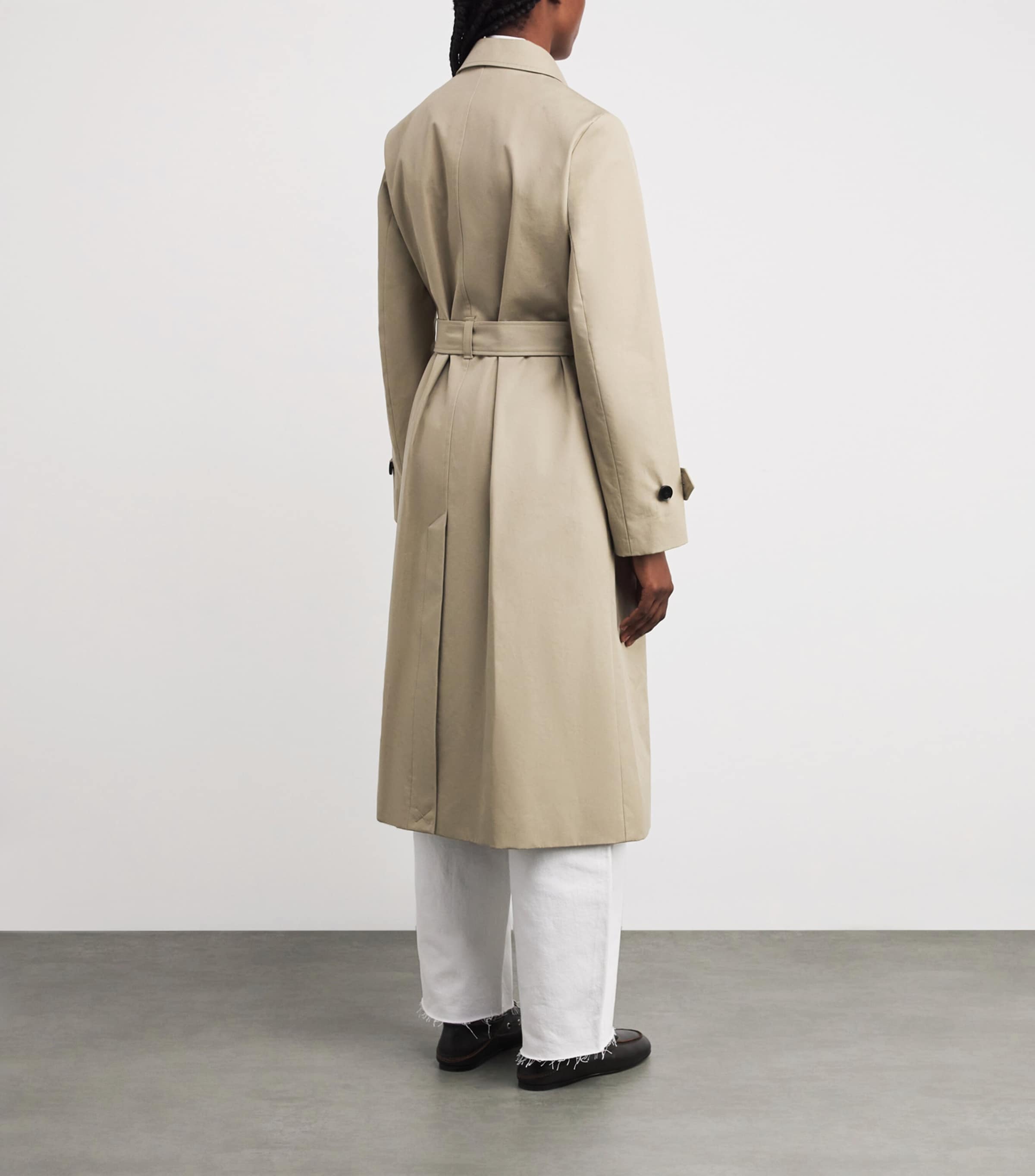 Cotton Chatsworth Trench Coat DARK STONE Image 4