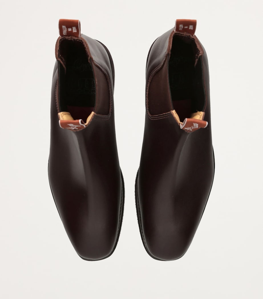 Leather Ankle Boots DK.BRN COM Image 4