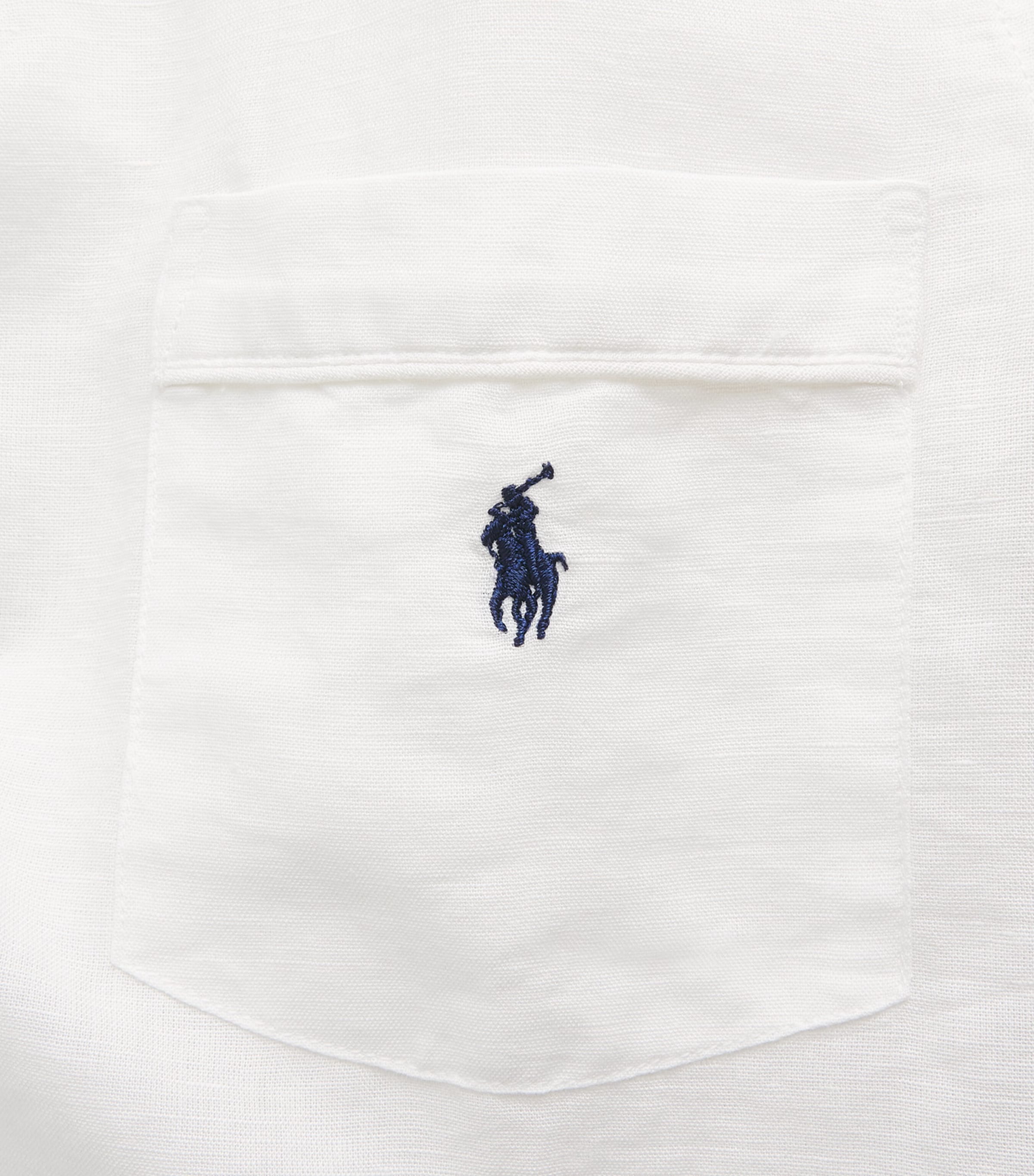 Polo Ralph Lauren Womens Linen-Cotton Pyjama Set White Cloud Image 6