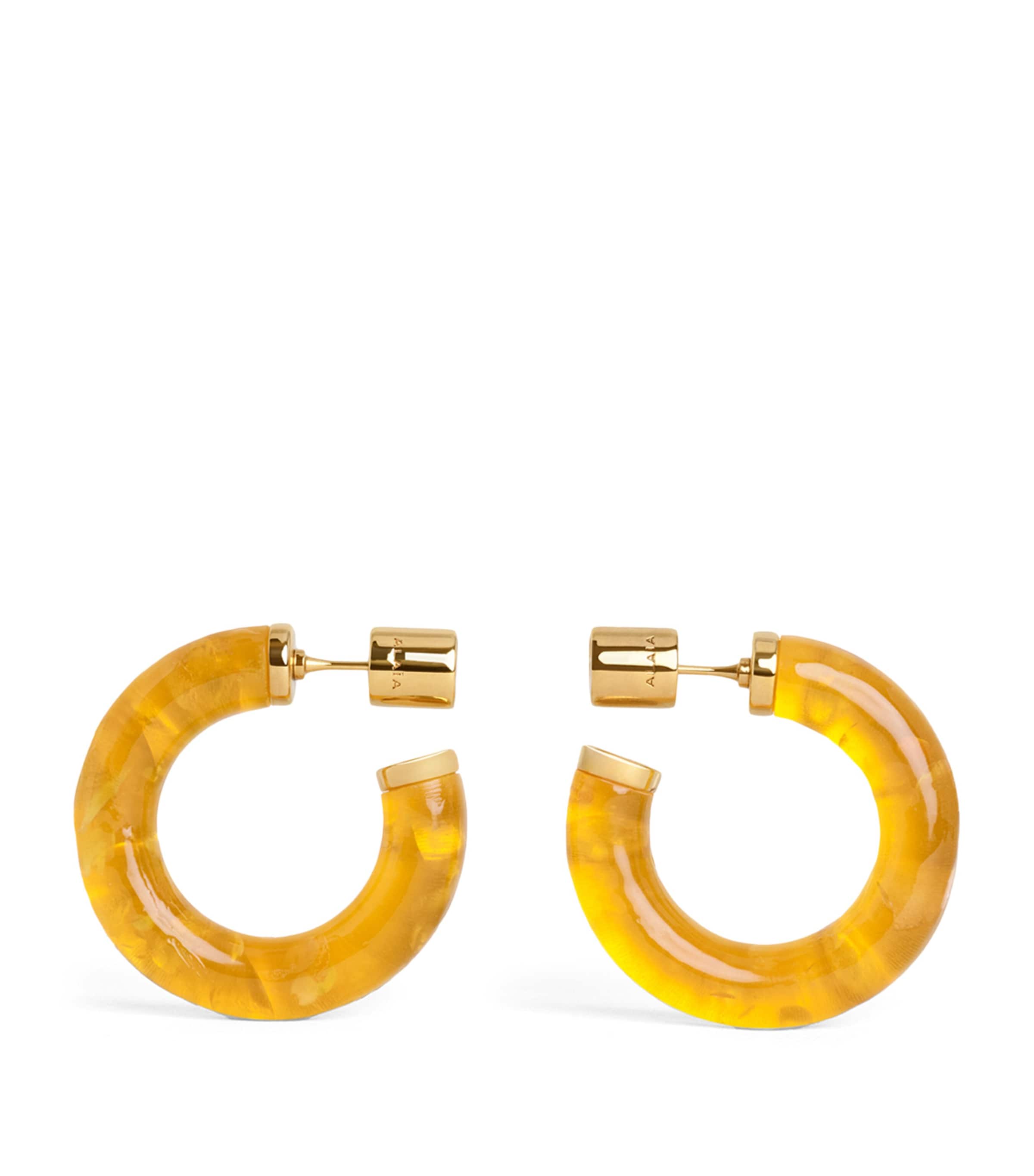 Alaïa Ray Hoop Earrings Amber Image 1