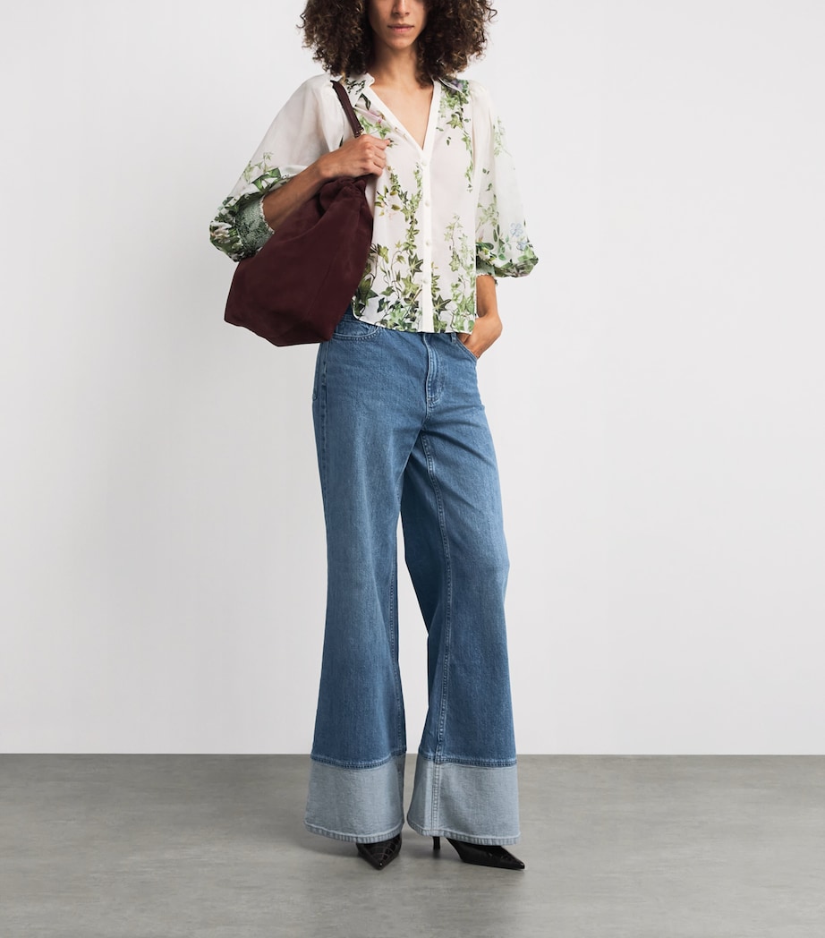 Wilson High-Rise Wide-Leg Jeans AMI BLUE L496 Image 2