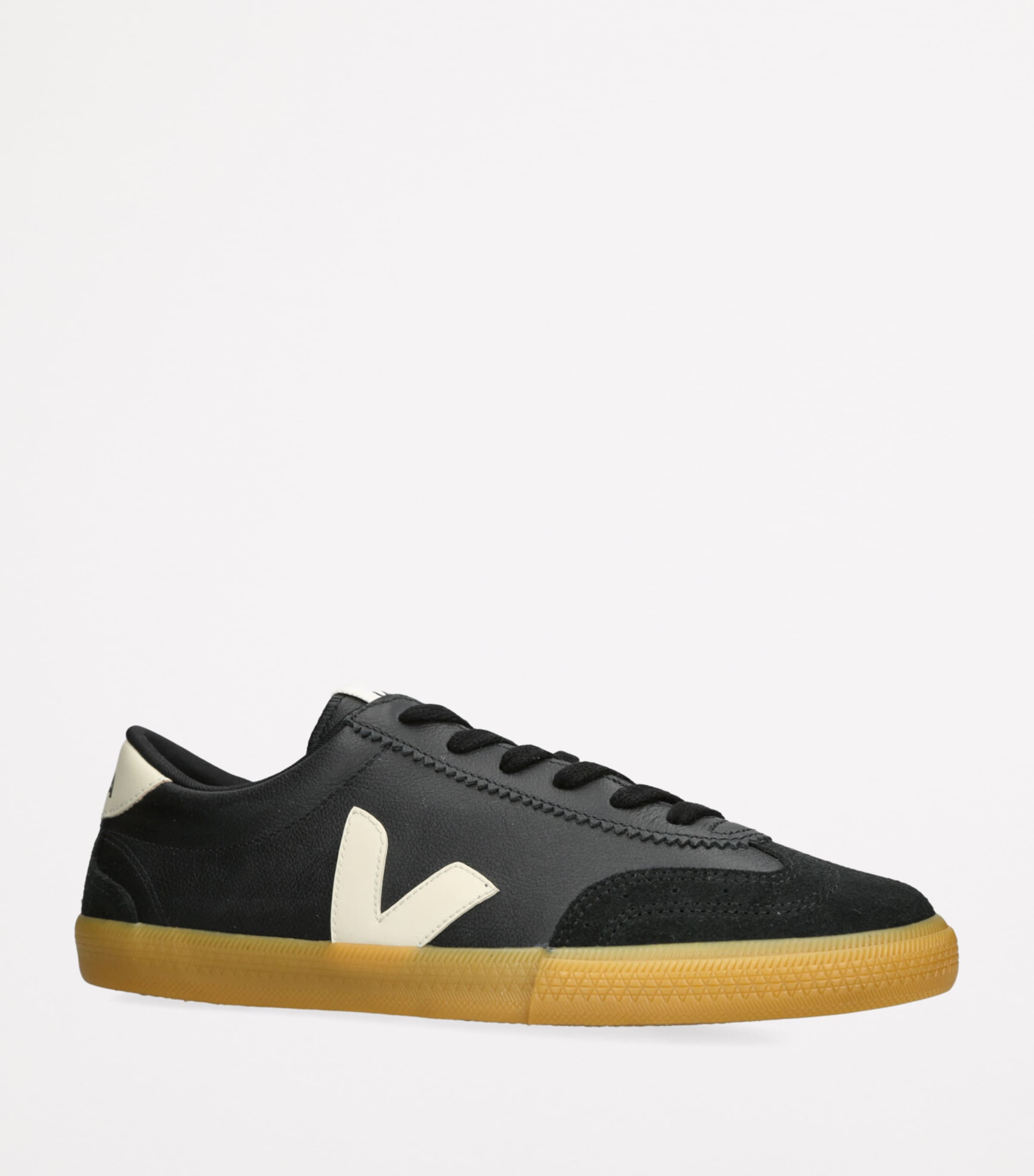 Veja Leather Volley Sneakers Blk/other Image 3