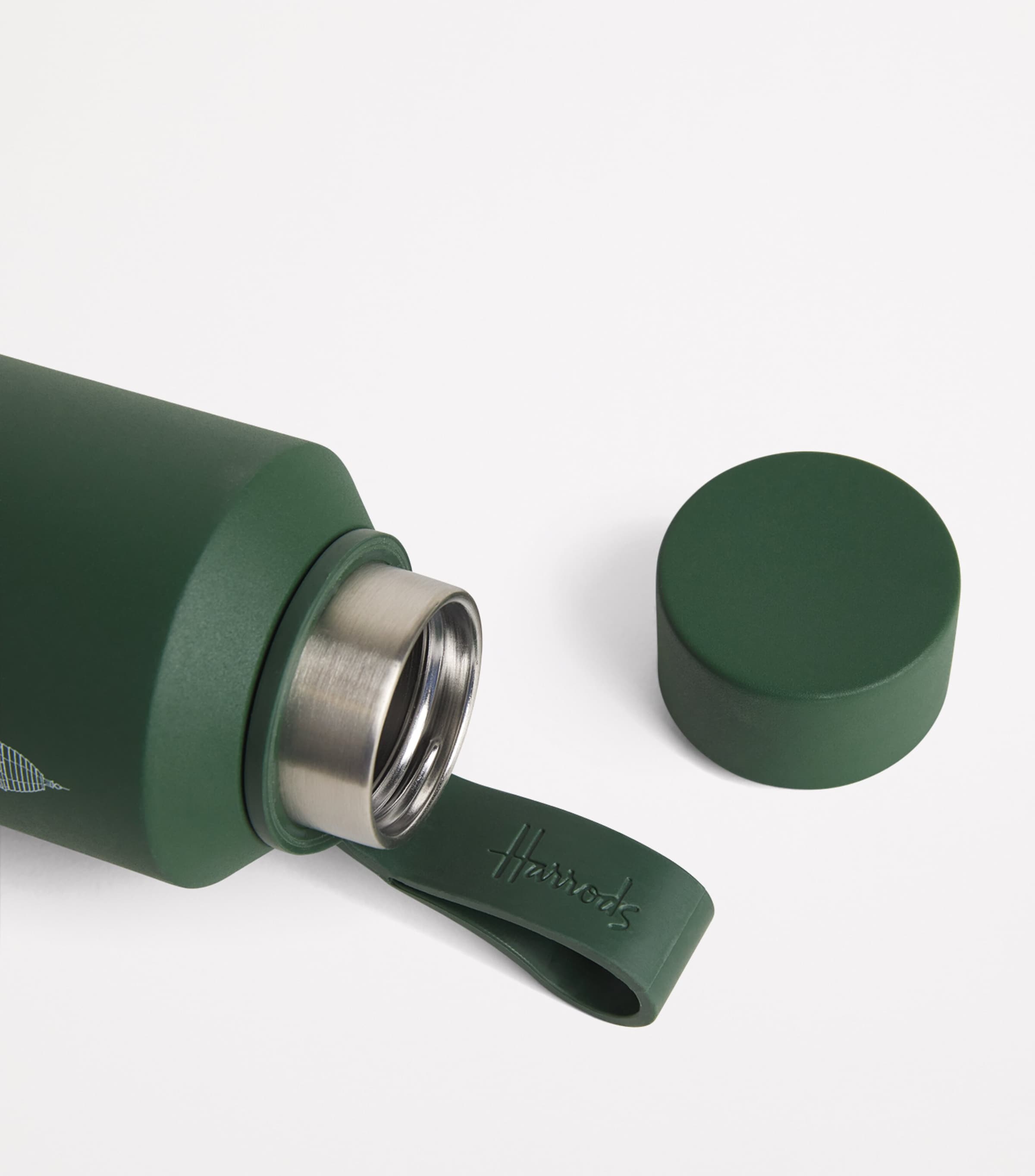 Knightsbridge Water Bottle HARRODS GREEN Image 2