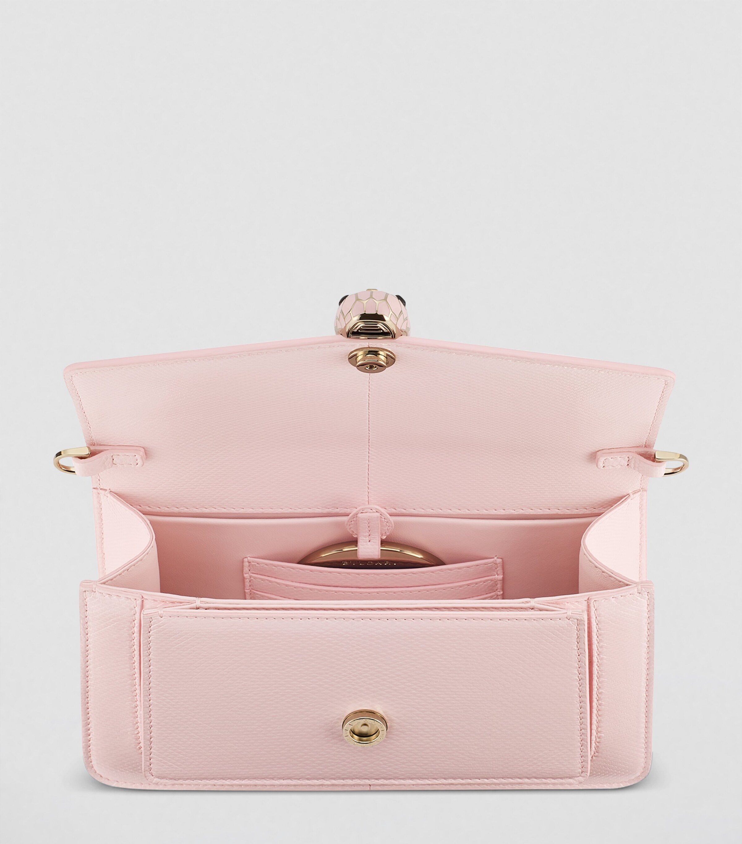 Small Karung Serpenti Forever East-West Shoulder Bag PINK MEDIUM Image 6