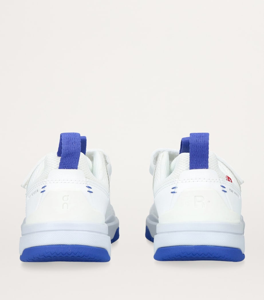 THE ROGER Velcro Trainers WHITE/NAVY Image 2