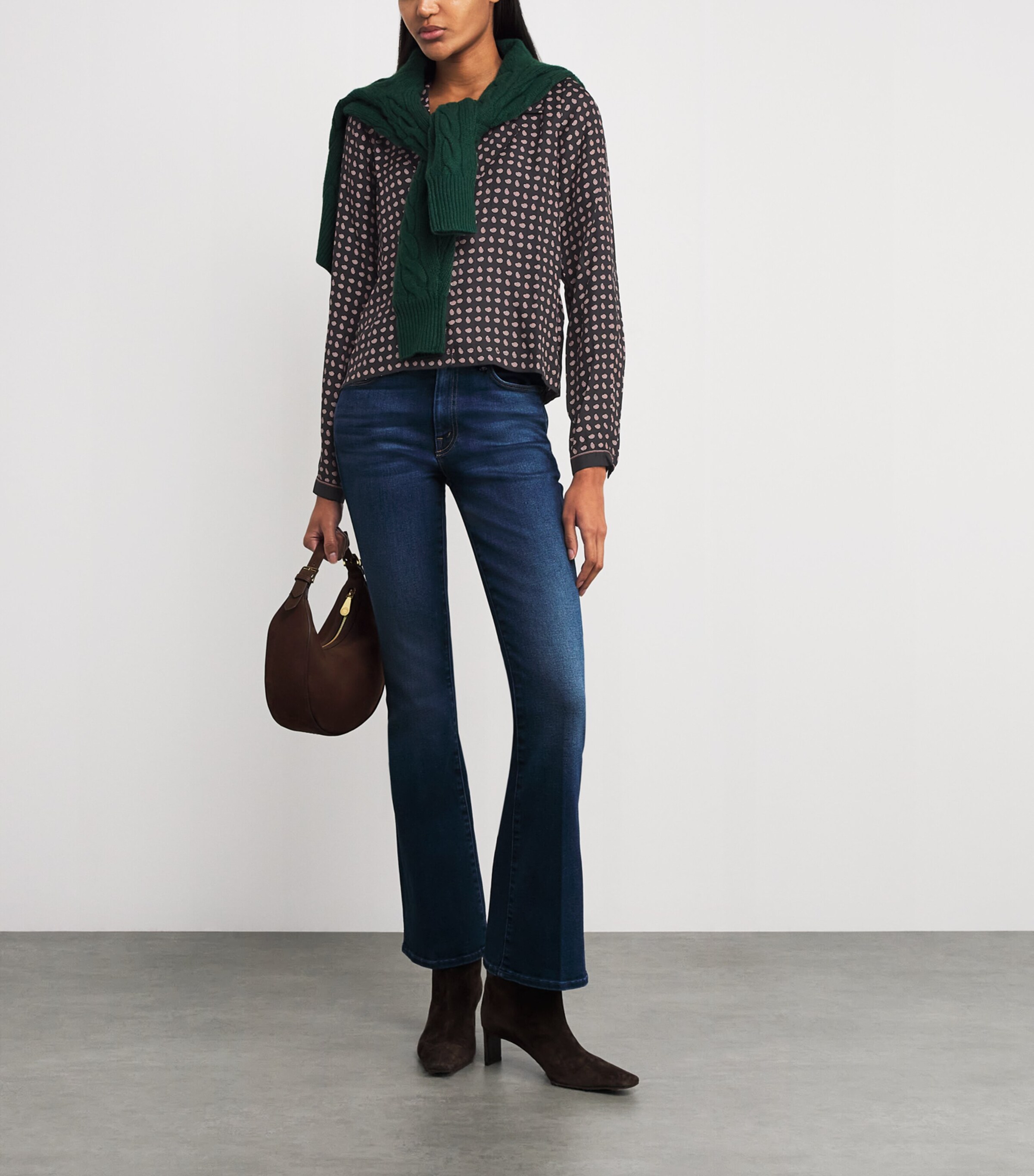 Silk-Blend Juliana Blouse NOIR CRDINL FOULARD Image 2