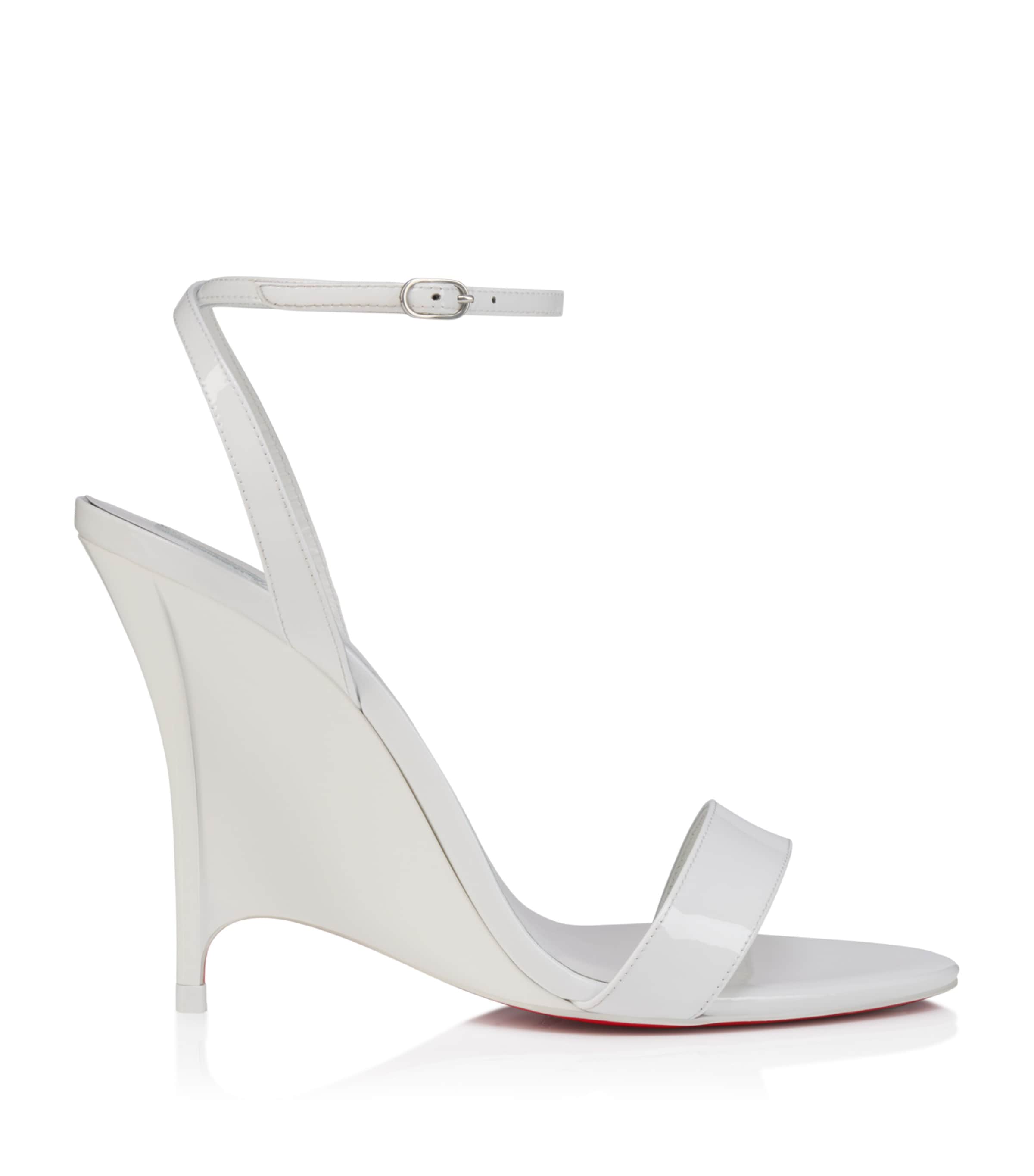 Christian Louboutin Zeezeenella Patent Leather Sandals 100