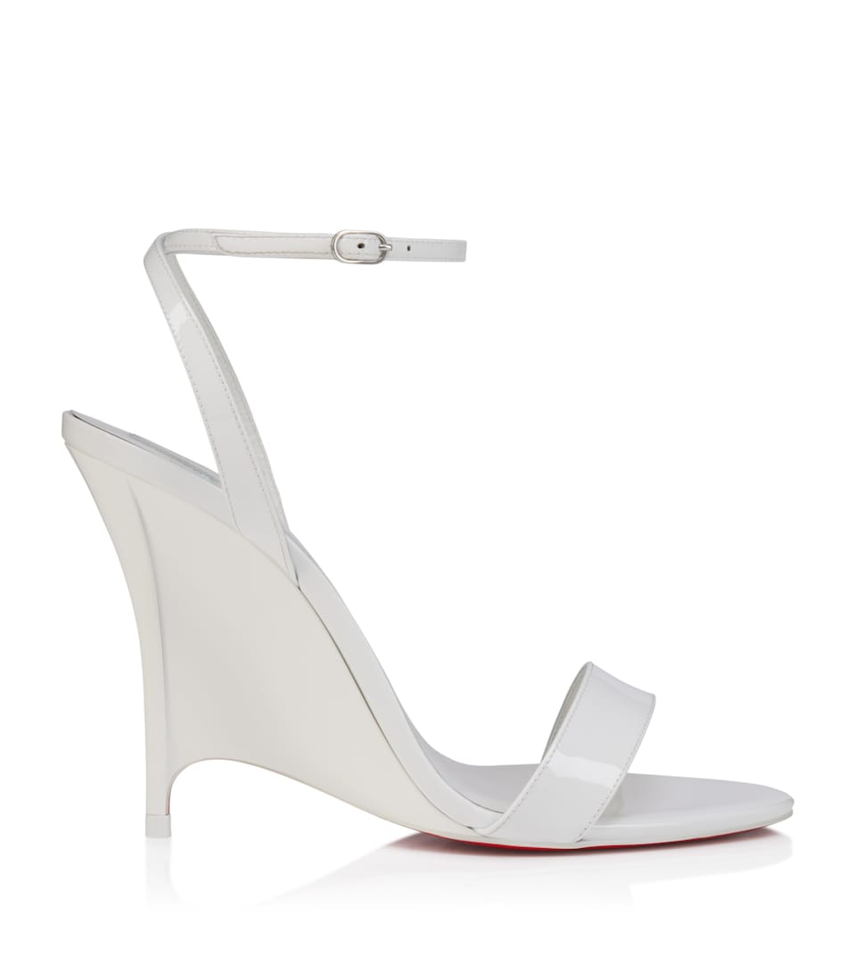 Christian Louboutin Zeezeenella Patent Leather Sandals 100