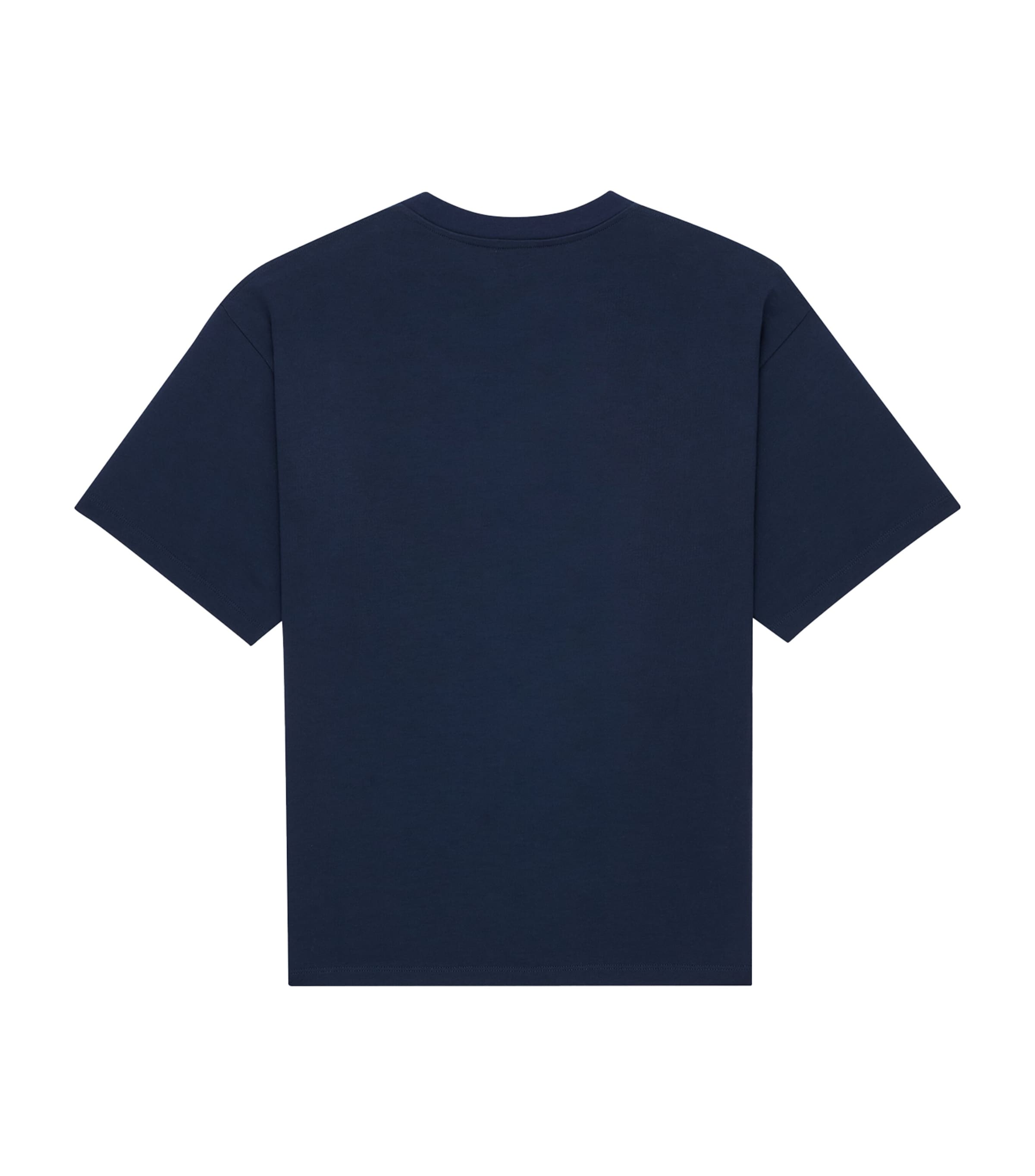 Saint Laurent Mens Cotton-Blend Logo-Patch T-Shirt Image 2