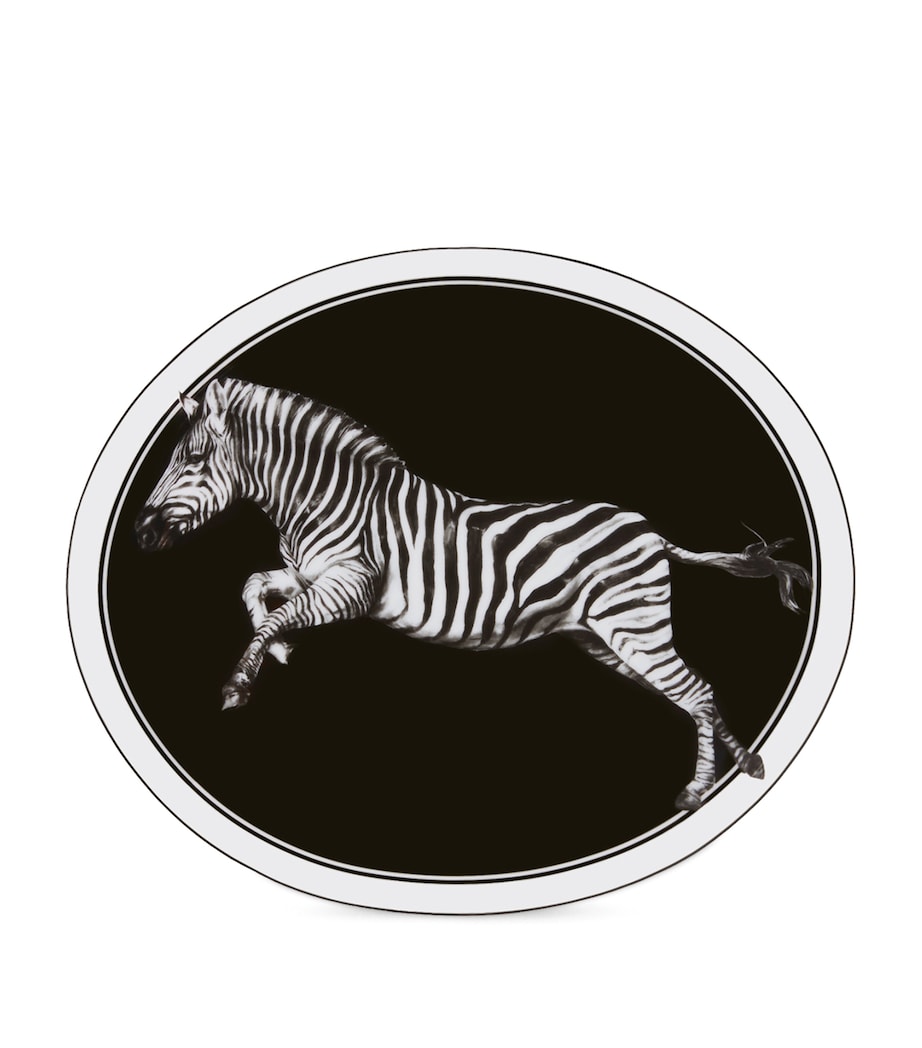 Porcelain Zebra Serving Plate (45.5cm) UZ005 ZEBRA F DO NER Image 1