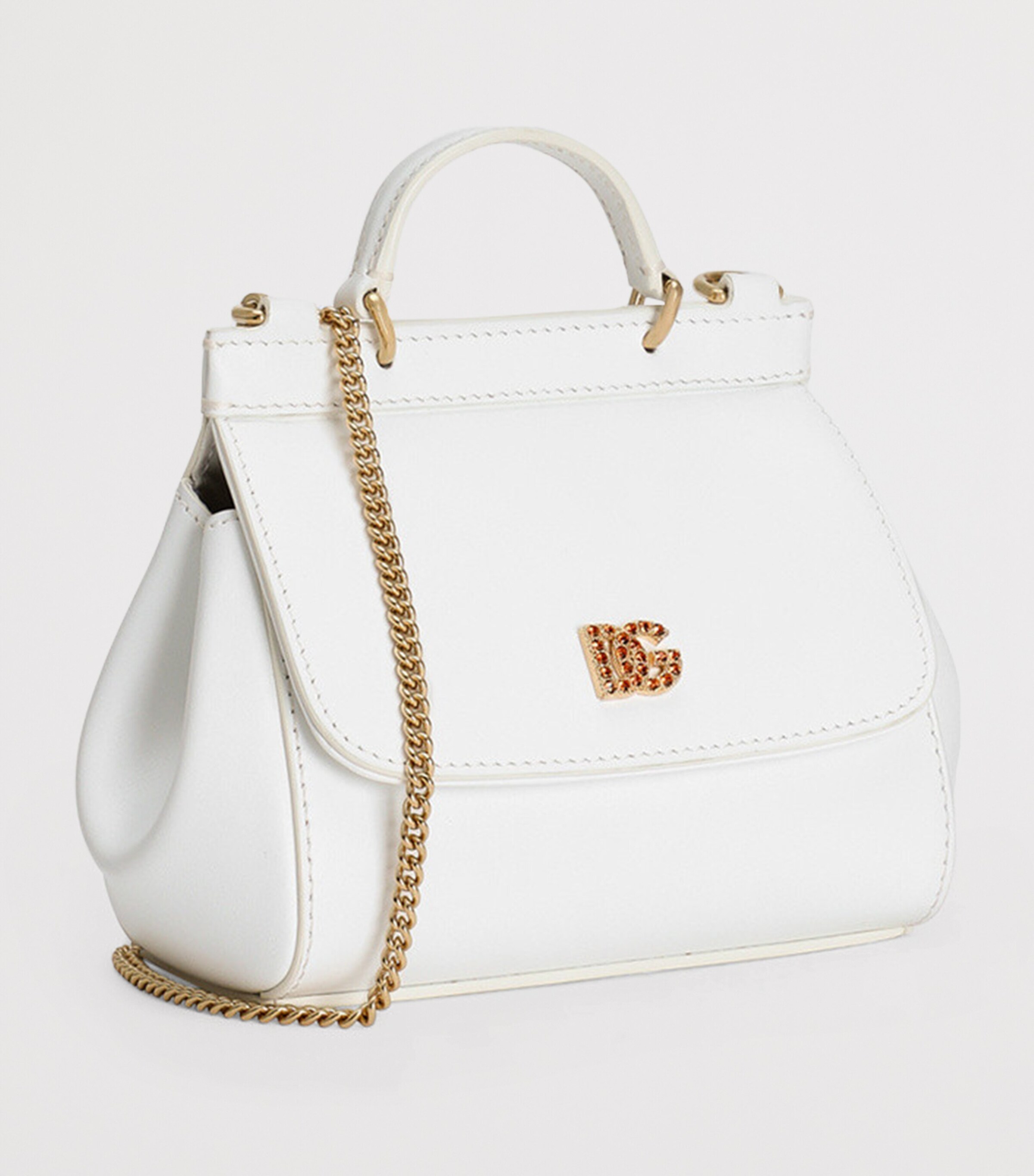 Mini Leather Sicily Shoulder Bag 8S936-MILK Image 2