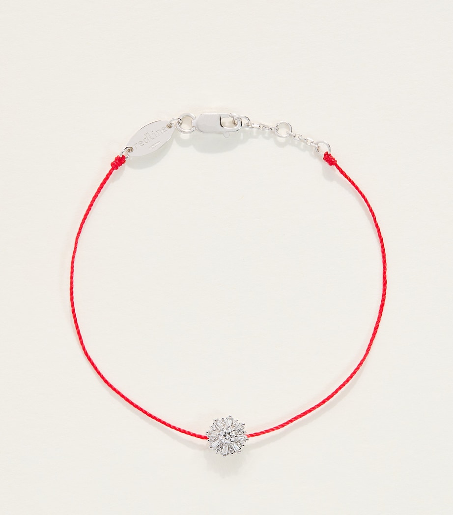 Redline White Gold and Diamond Sol Soleil Bracelet Red Image 1