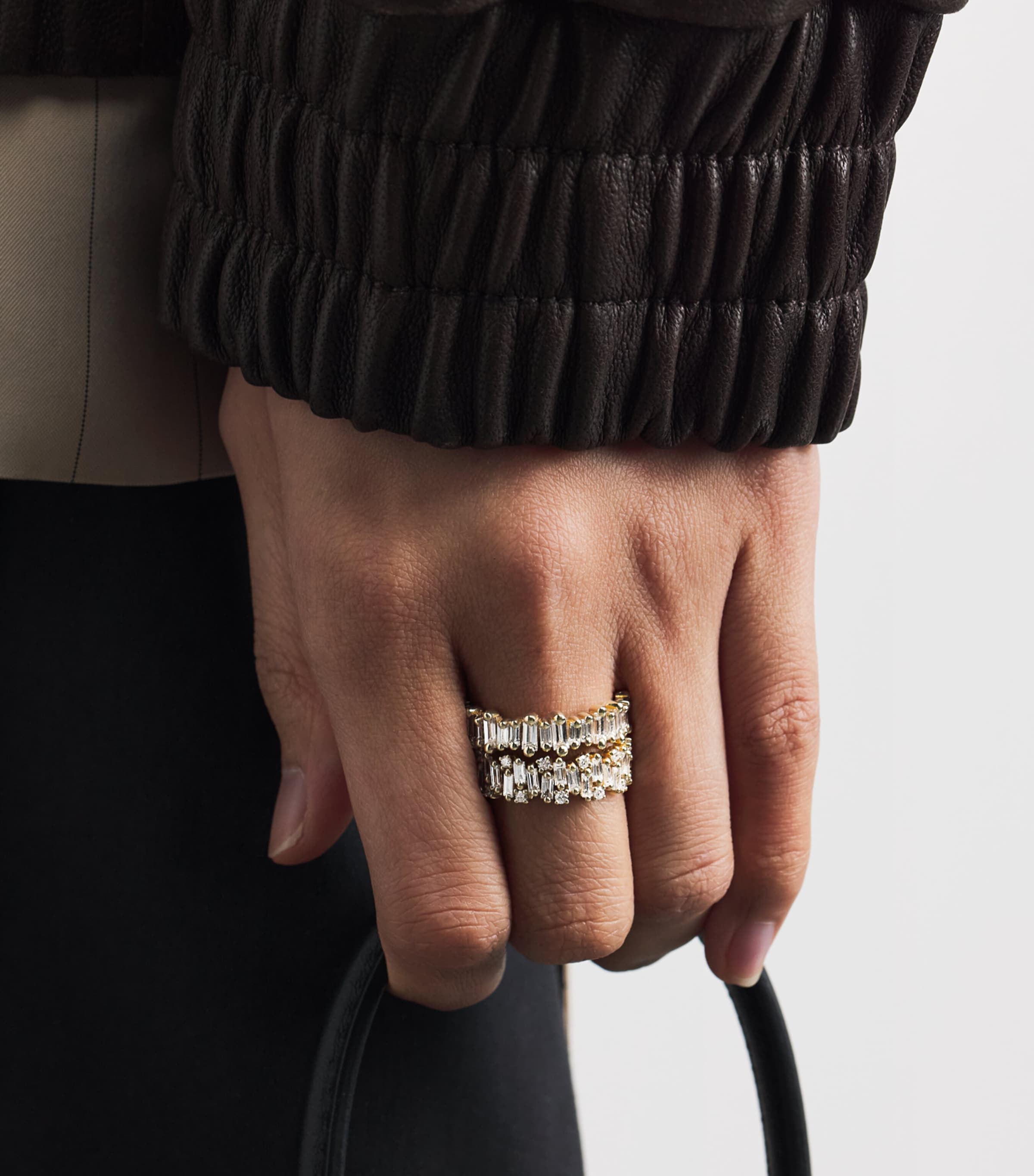 Suzanne Kalan Yellow Gold and Diamond Shimmer Audrey Ring Yg/wd Image 2