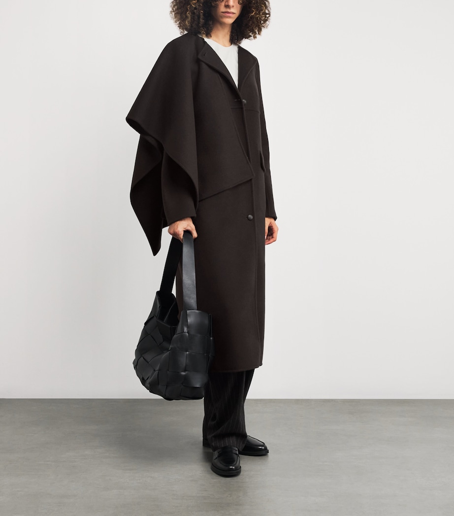 Cashmere-Wool Kipling Coat CHOCOLATE Image 2