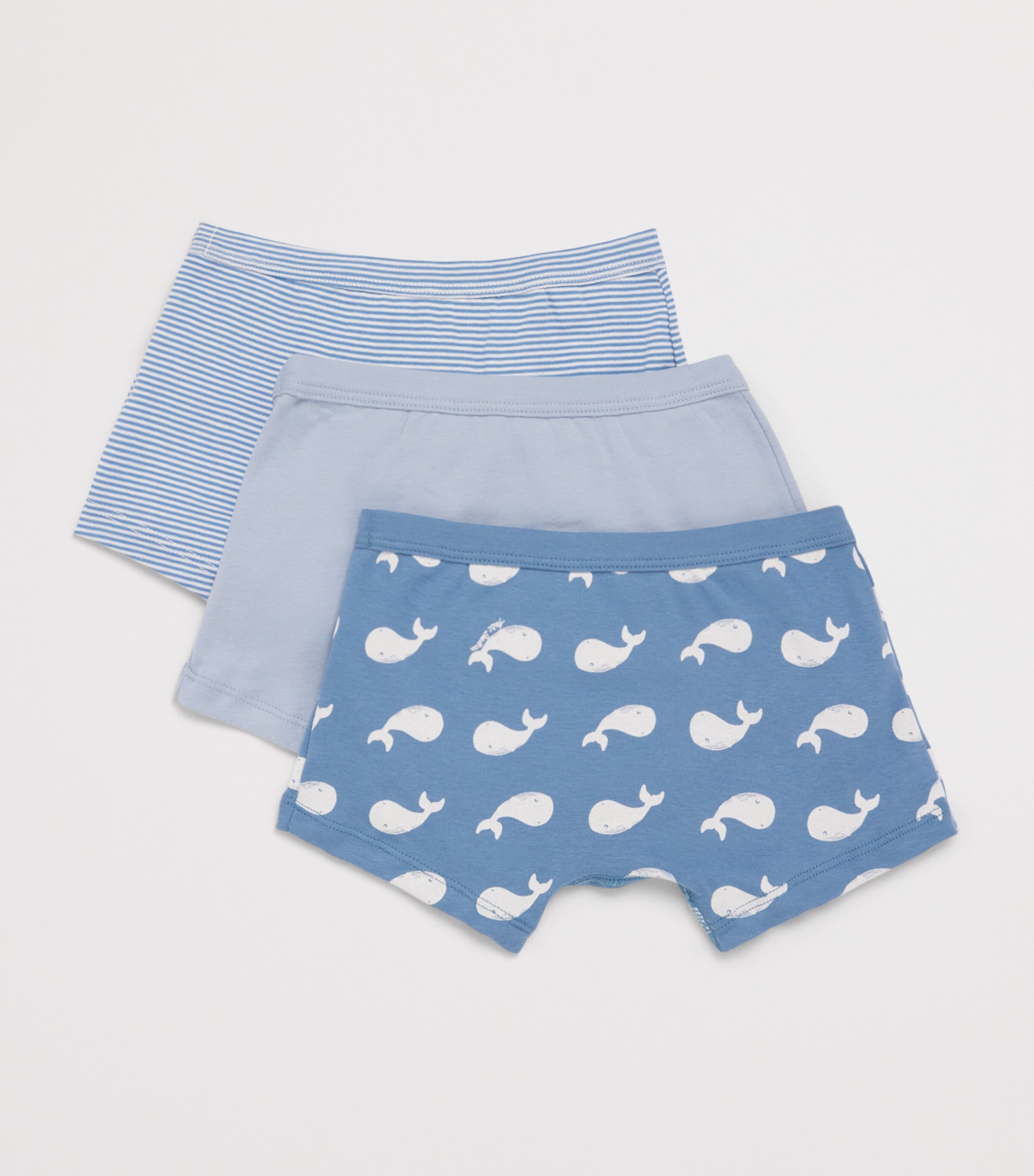 Petit Bateau Pack of 3 Cotton Boxer Briefs (2-12 Years) Image 2