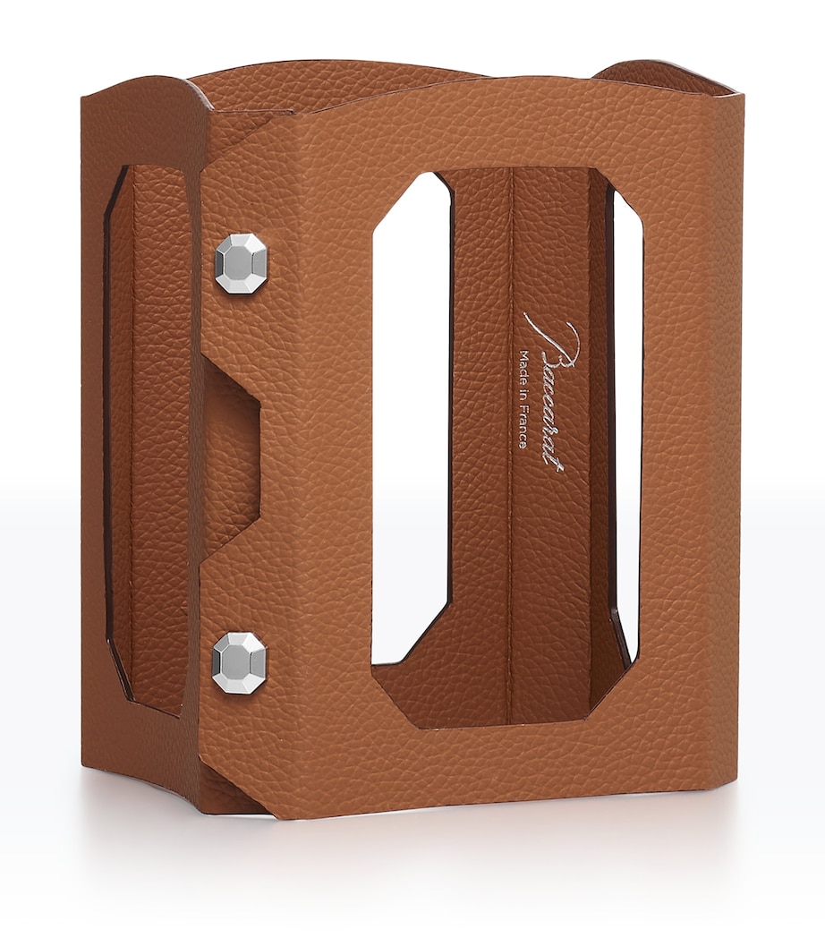 Leather Octogone Decanter Case CLEAR Image 2