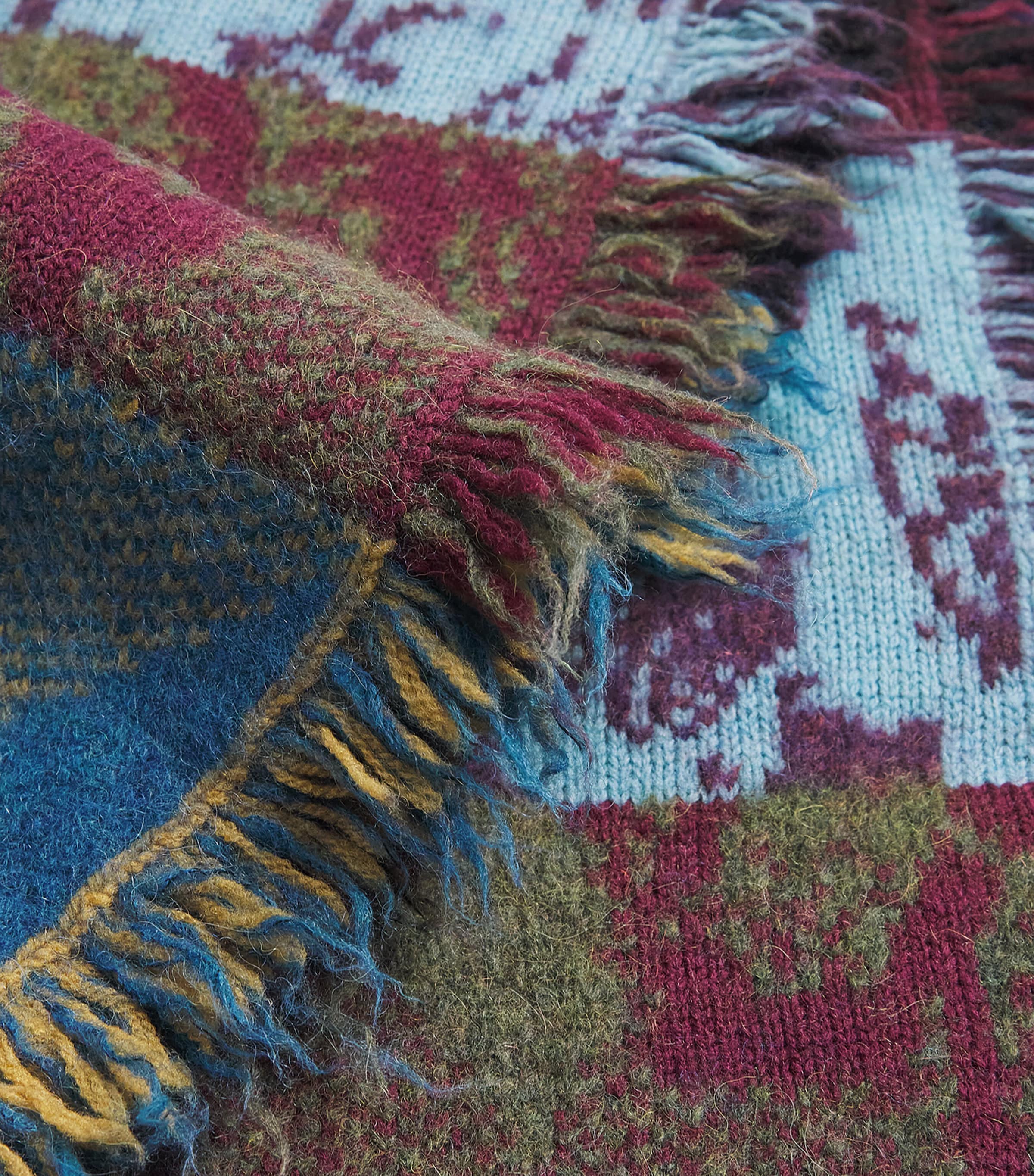 DRIES VAN NOTEN Wool-Blend Patchwork Scarf Image 4